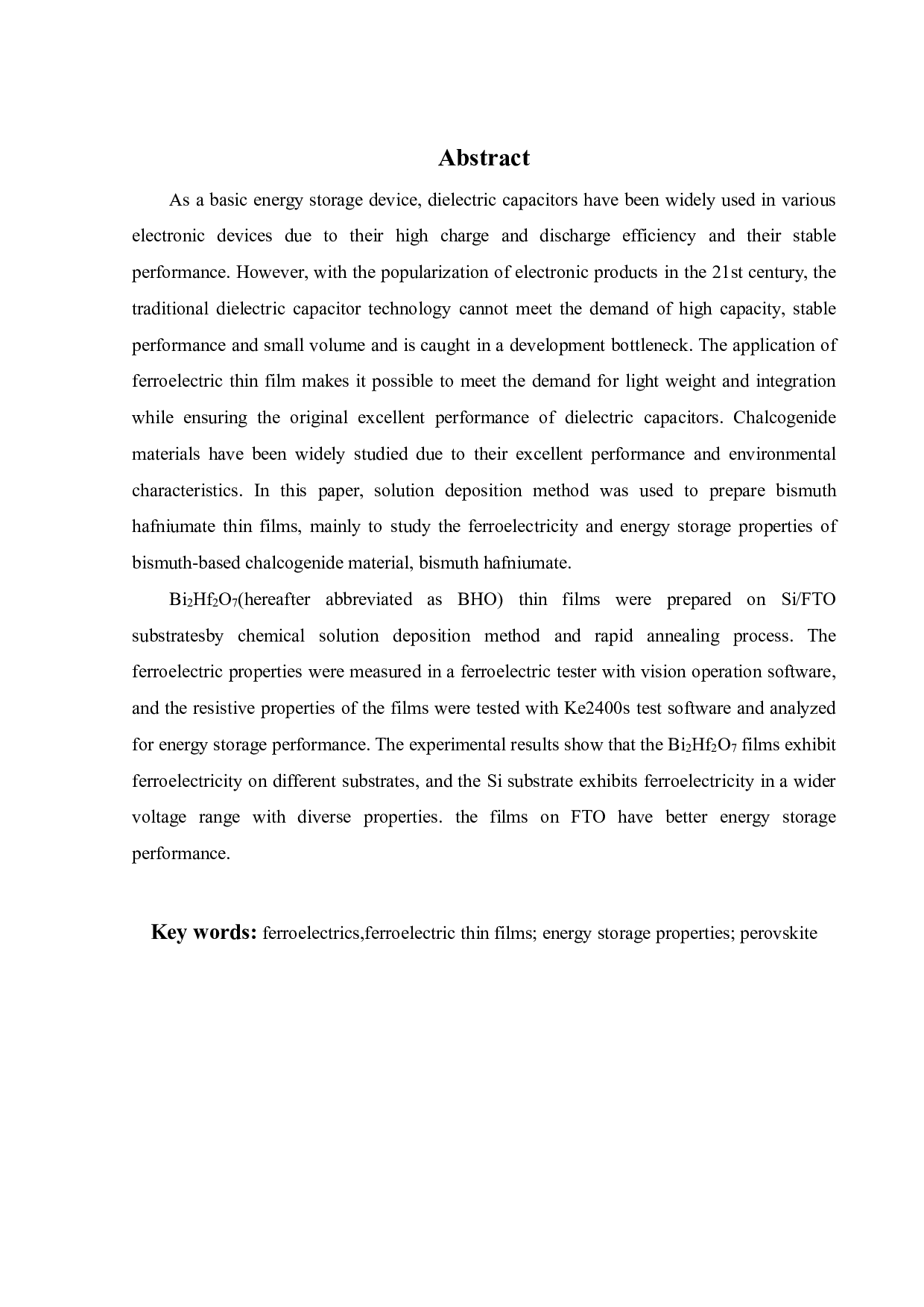 Bi2HfO7薄膜的制备及其储能性能-15277字.pdf 第3页