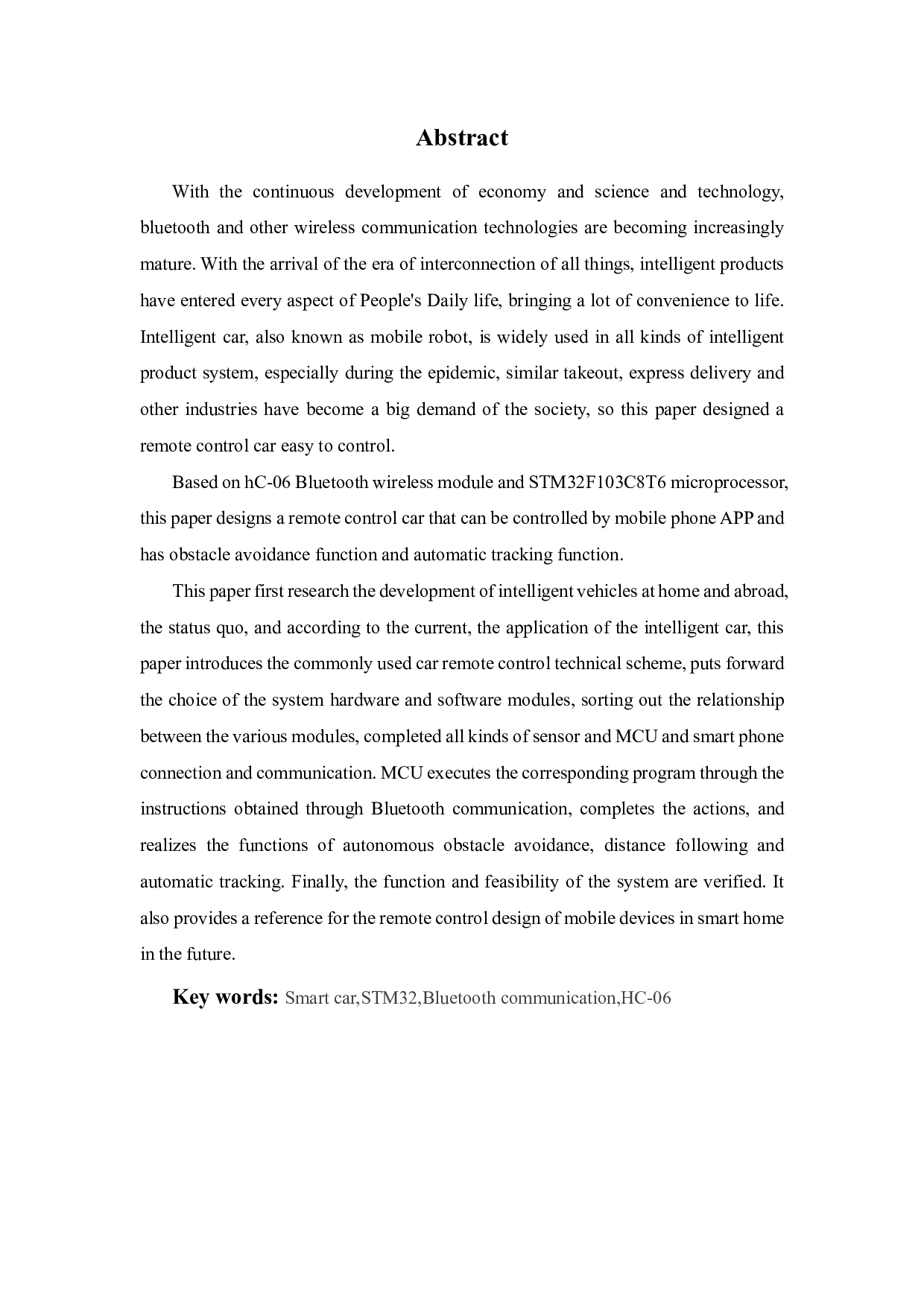 基于STM32的遥控小车的设计与制作-15108字.pdf 第3页