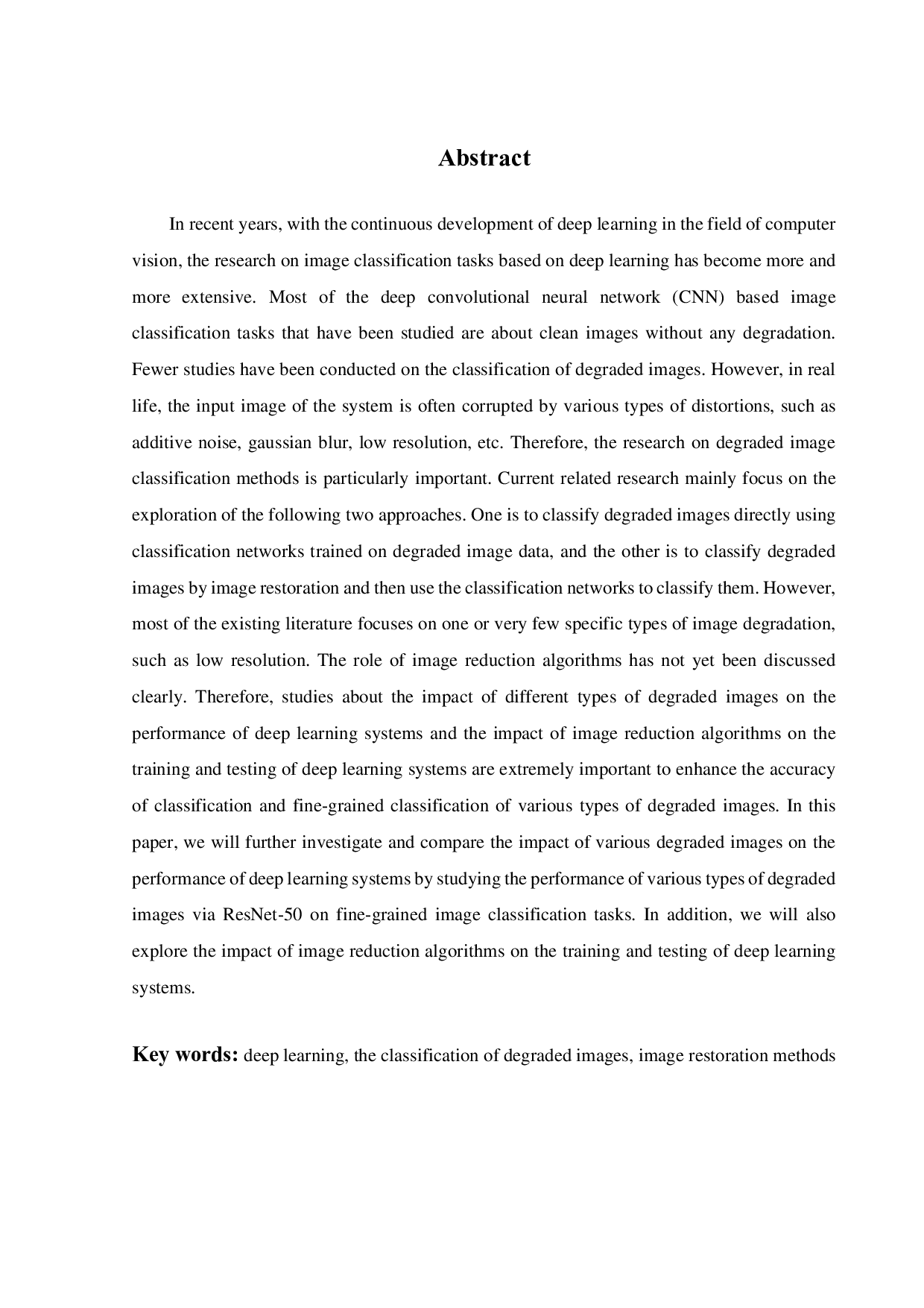 基于深度学习的降质图像分类问题的研究-16492字.pdf 第2页