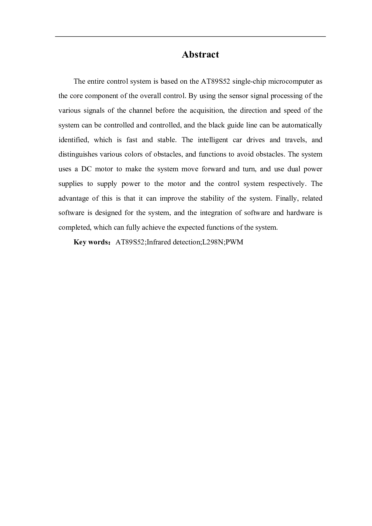 基于单片机的智能寻迹系统设计-6013字.pdf 第1页