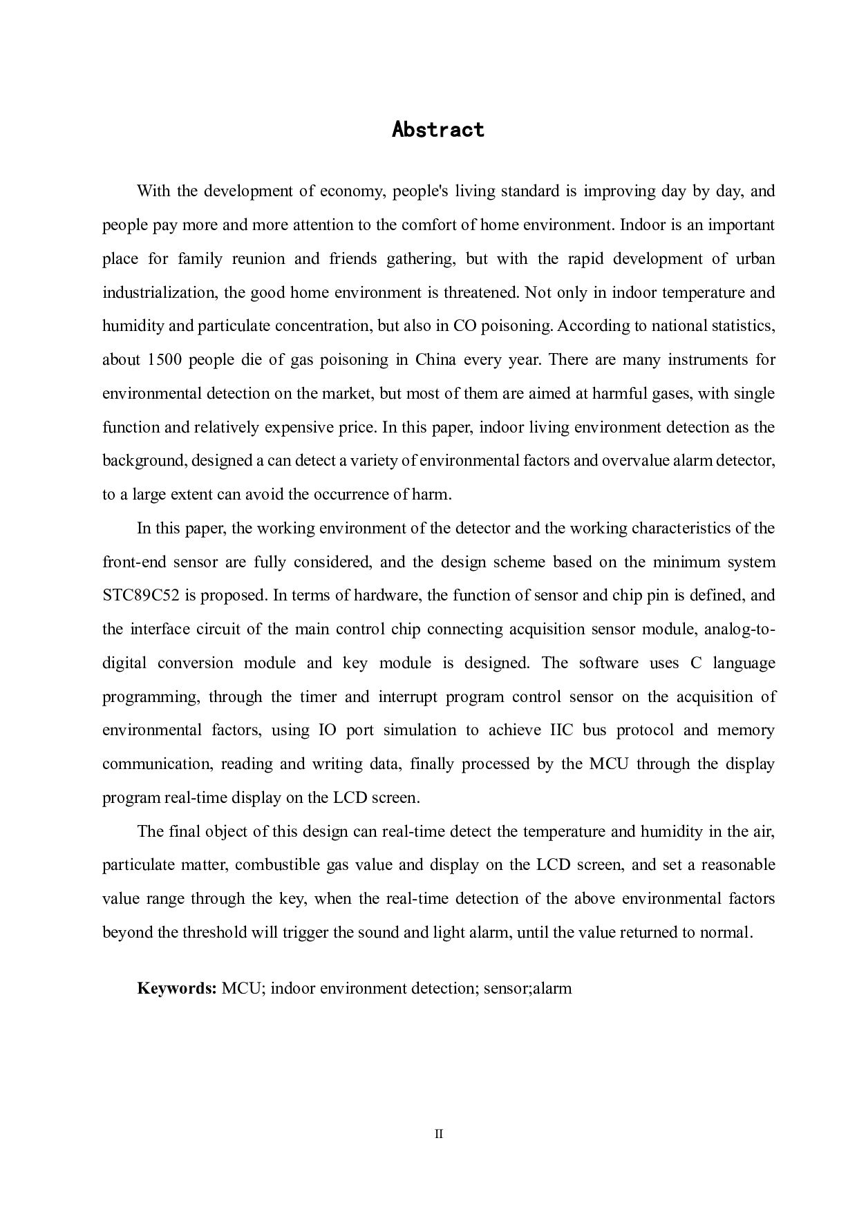 基于单片机的室内环境检测仪设计-18532字.pdf 第2页