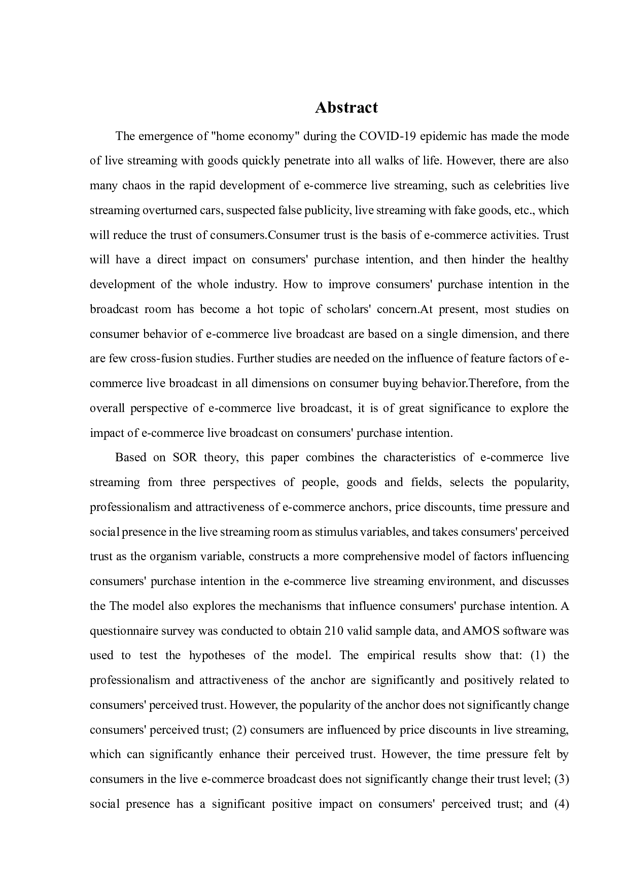 基于信任的直播电商购买意愿影响因素研究-18750字.pdf 第1页