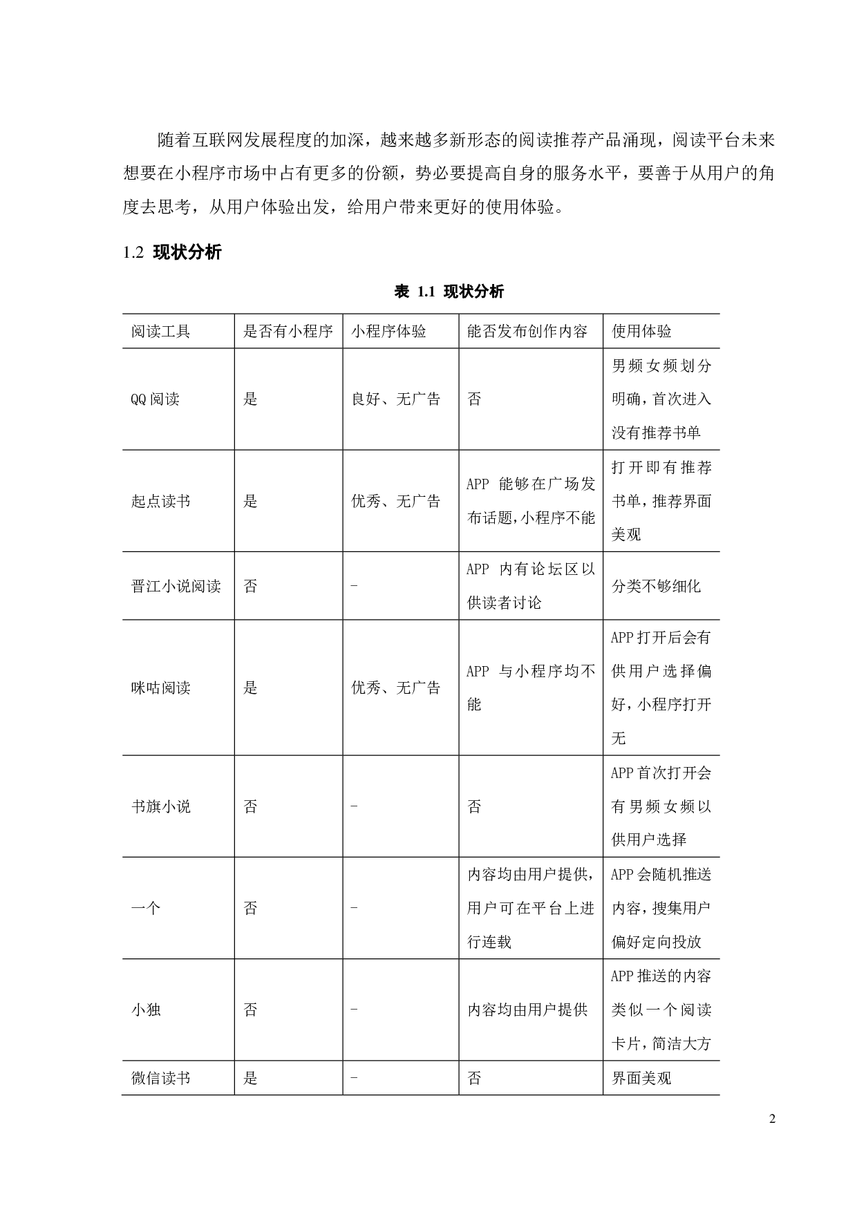 基于微信小程序的阅读分享系统 的设计与实现-22817字.pdf 第6页