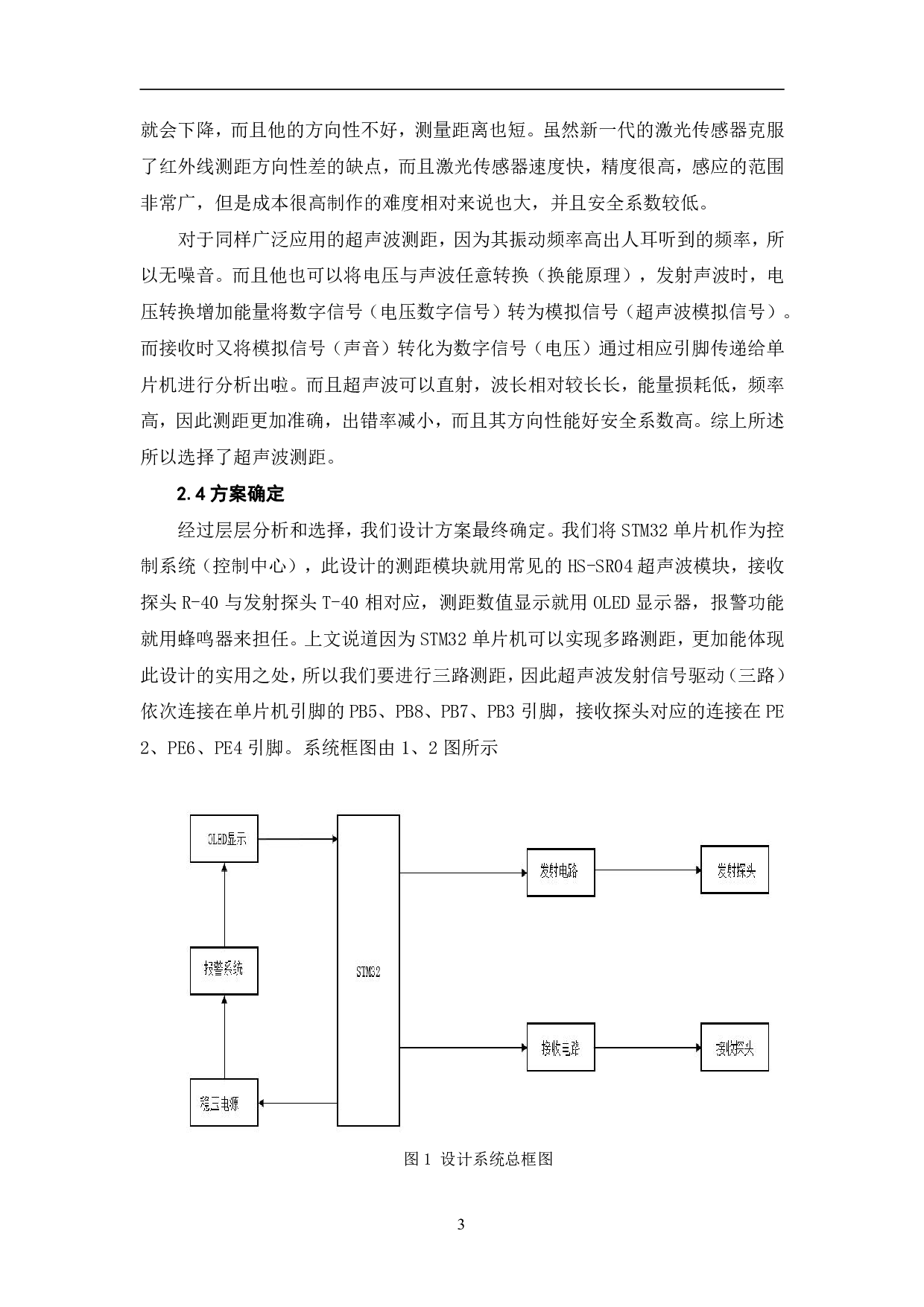 基于STM32单片机的车辆防撞报警系统设计-6301字.pdf 第4页