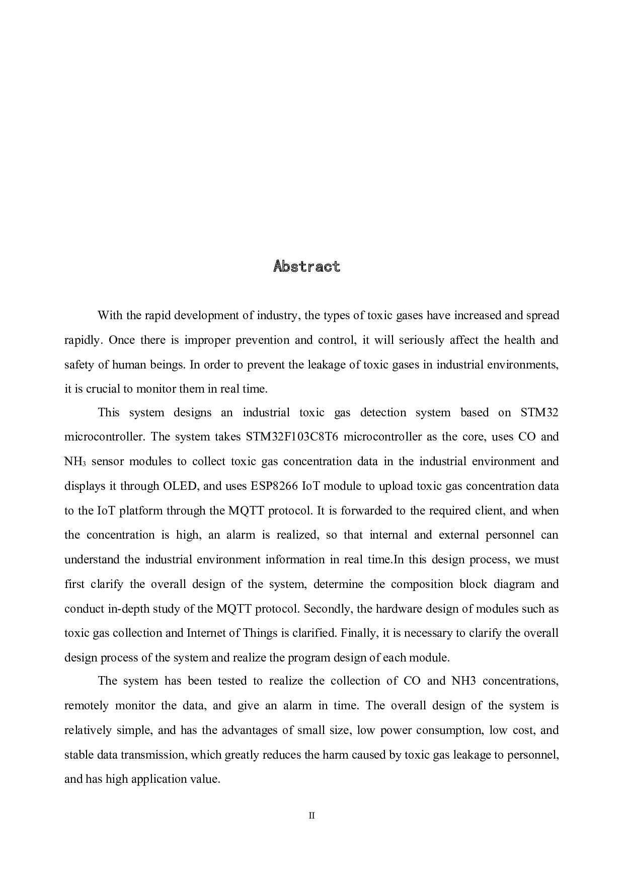 基于STM32单片机的工业有毒气体检测系统-14938字.doc 第3页