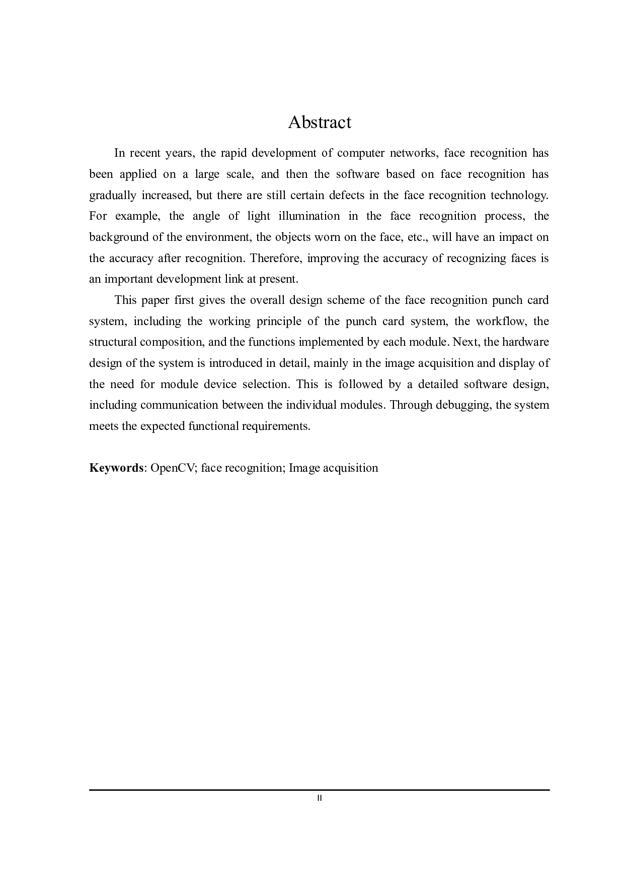 基于OpenCV的人脸识别打卡系统的实现-16579字.docx 第2页