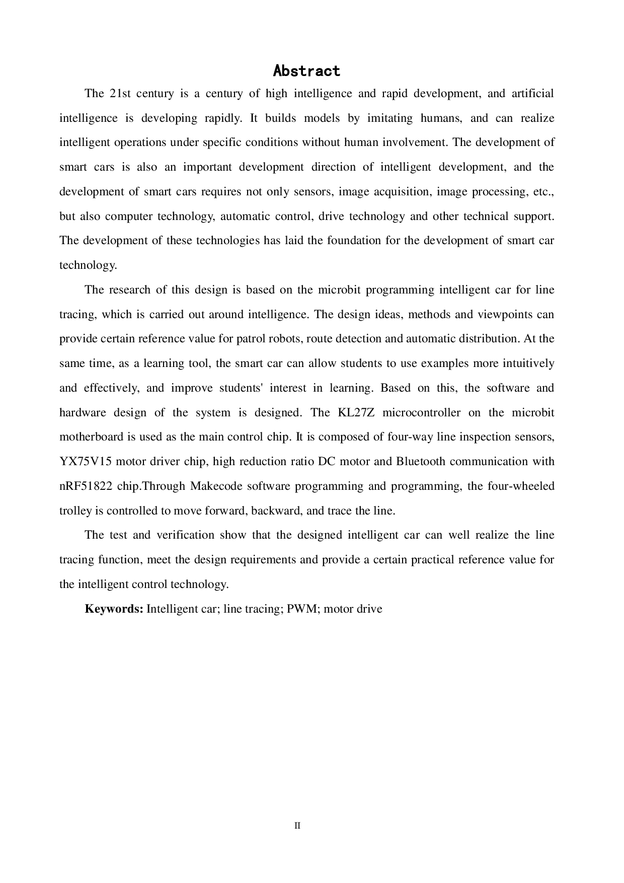 基于microbit编程的巡线寻迹智能小车的设计与研发-14188字.pdf 第2页