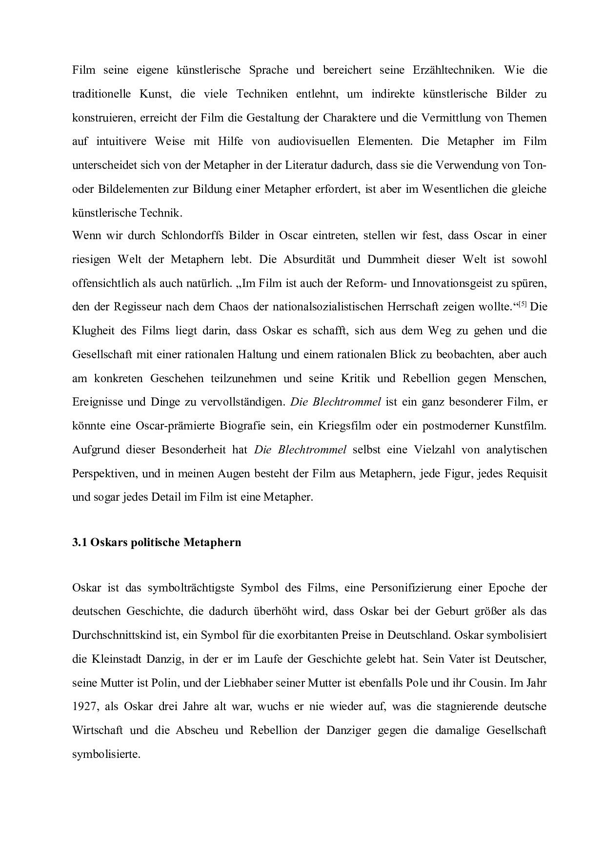 分析奥斯卡在电影&ldquo;鼓&rdquo;中对主角的描绘及其对德国历史的暗示-5832字.doc 第10页