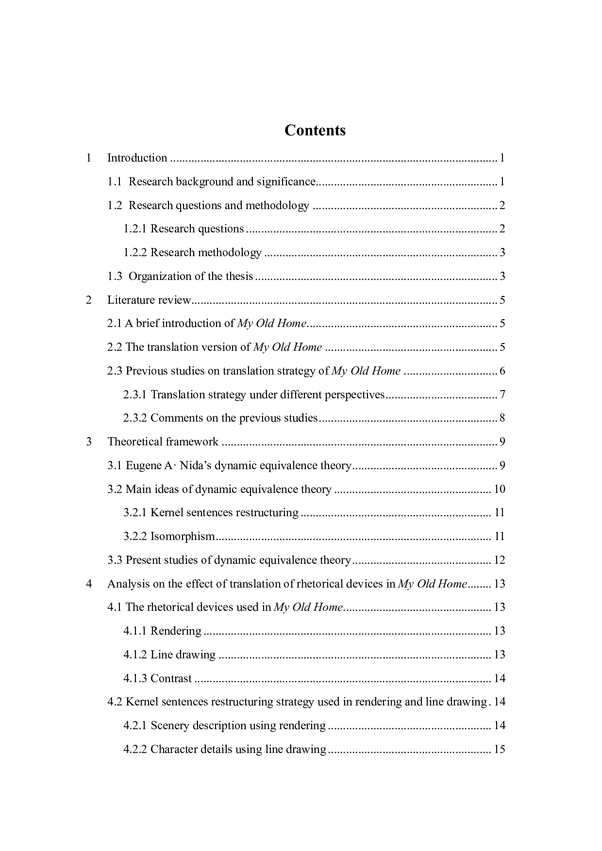 动态对等理论下《故乡》修辞手法翻译策略分析-8809字.pdf 第3页