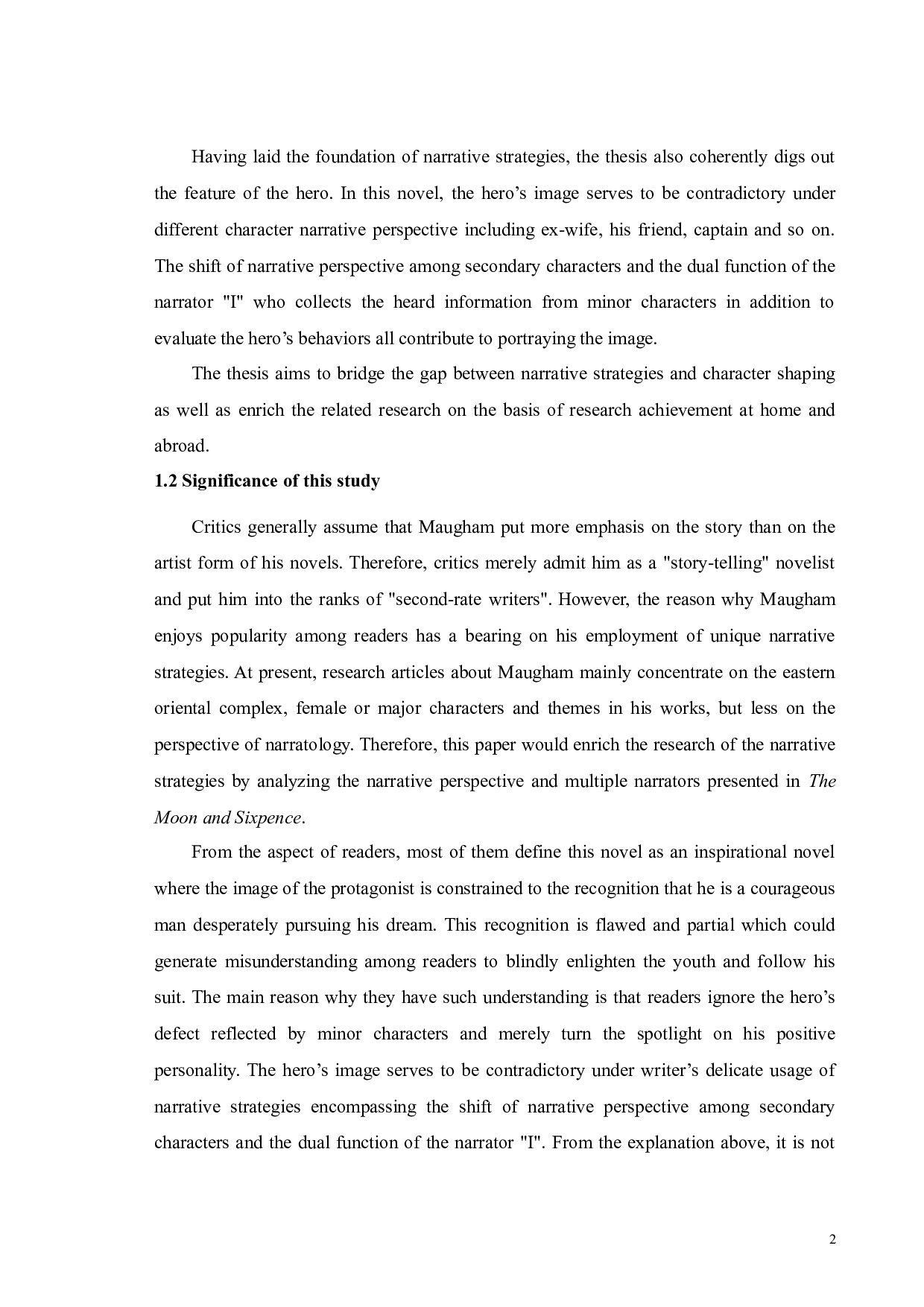 叙事学视角下《月亮与六便士》男主人公矛盾形象的塑造-11343字.docx 第6页