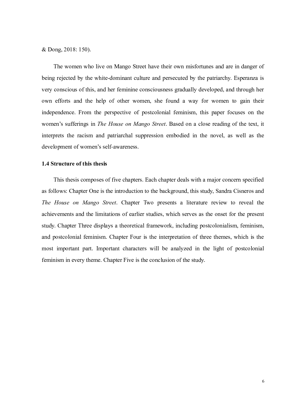 基于后殖民女性主义视角的《芒果街上的小屋》主题解读-16298字.docx 第10页