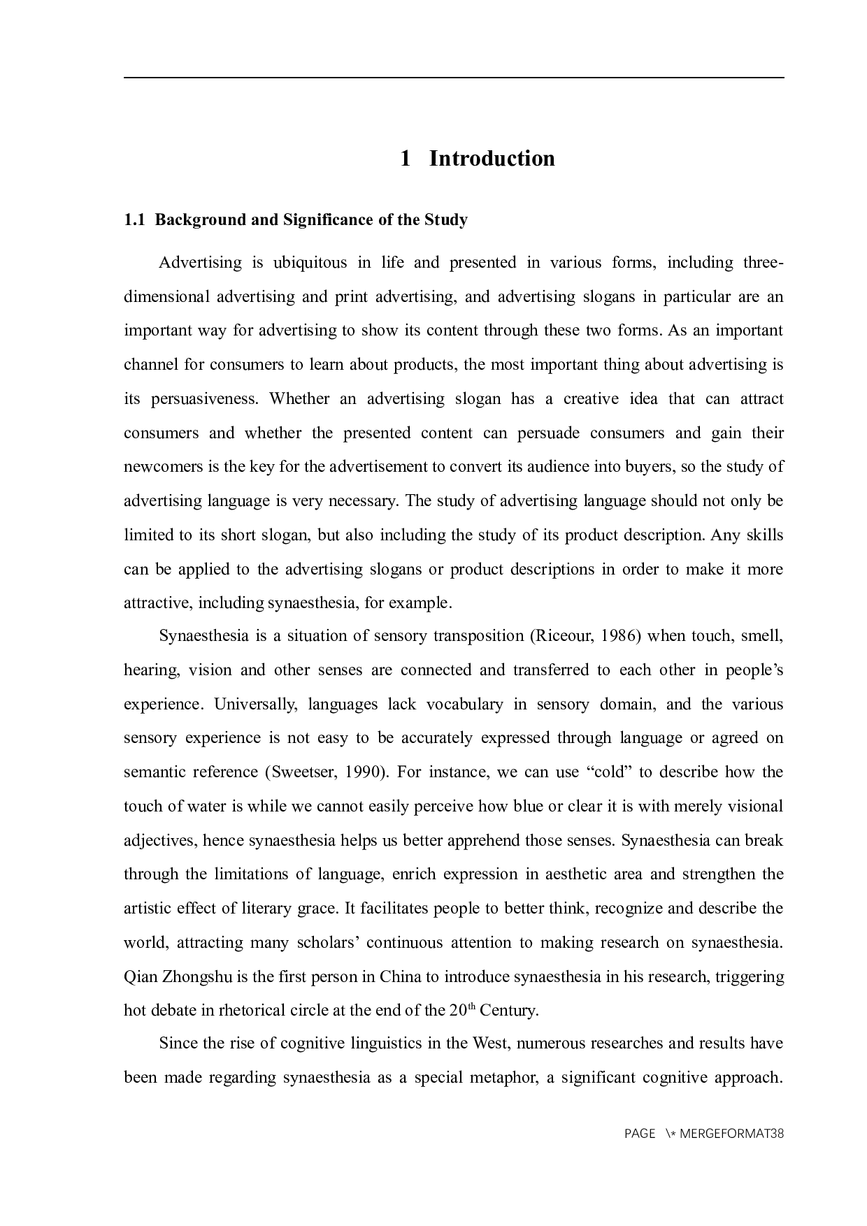 认知视角下广告用语中的通感的表意研究-12119字.docx 第5页