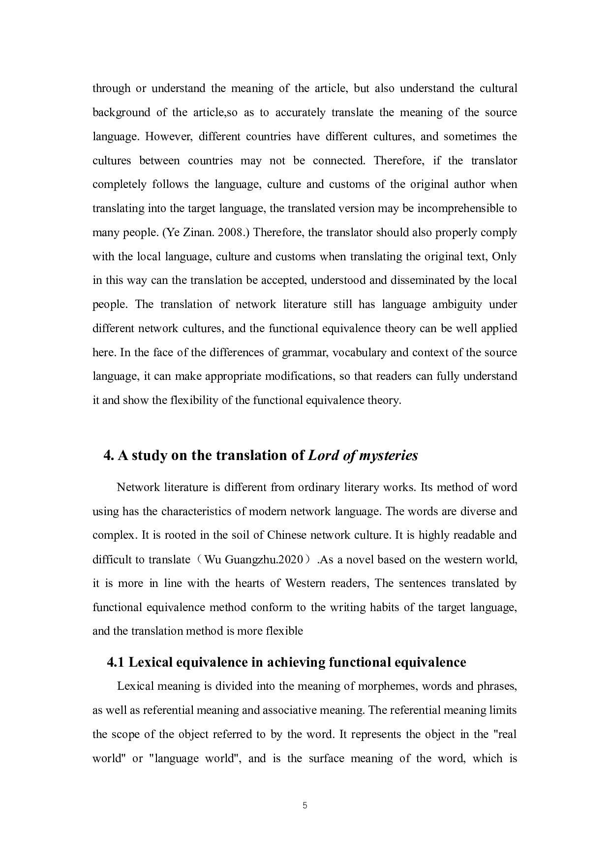 功能对等理论视角下《诡秘之主》英文翻译研究-6202字.docx 第7页