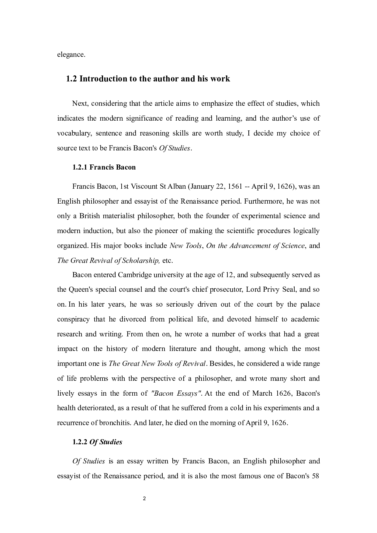 &ldquo;信达雅&rdquo;翻译标准指导下OfStudies汉译本对比研究-11329字.docx 第6页