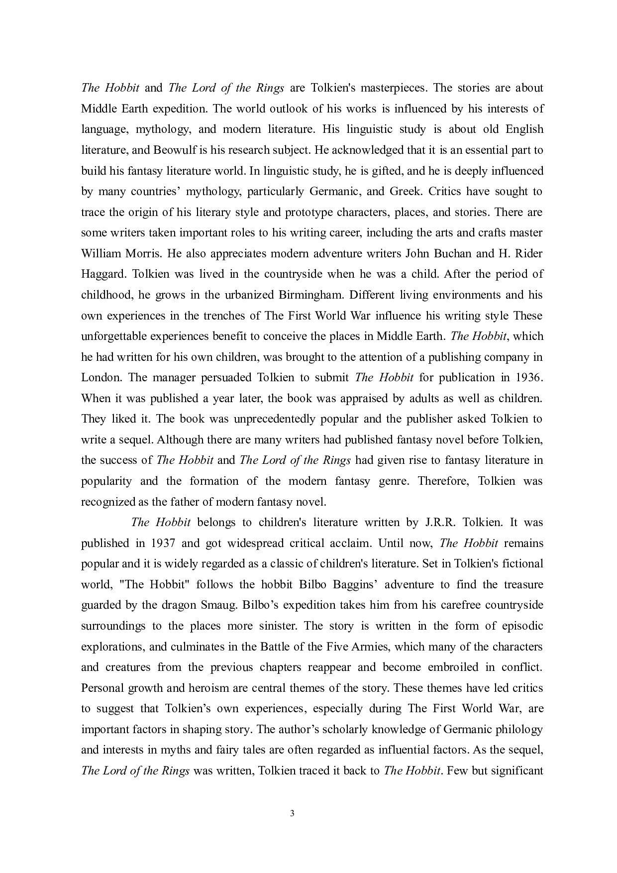 功能对等理论指导下的《霍比特人》汉译本对比分析-7940字.doc 第7页