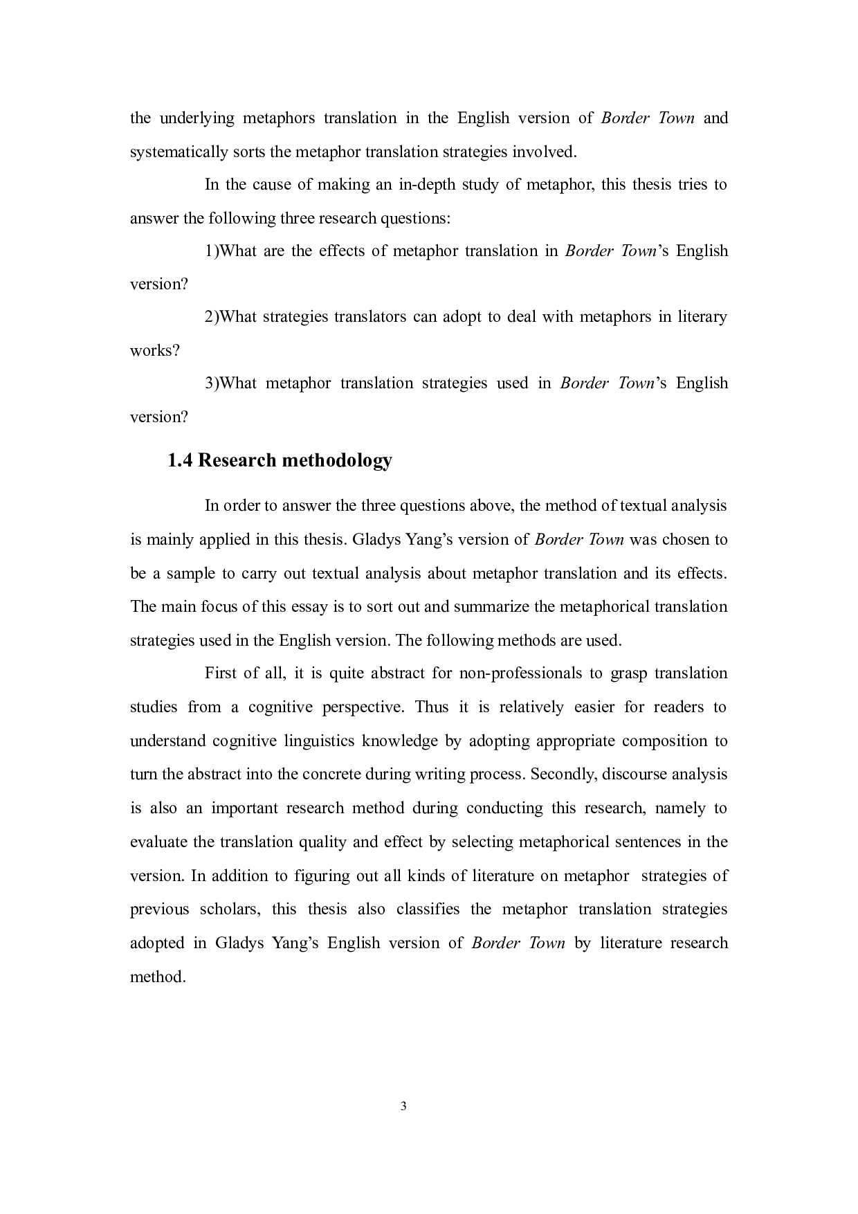 认知语言学视角下《边城》戴译本的隐喻翻译及策略研究-8202字.docx 第8页