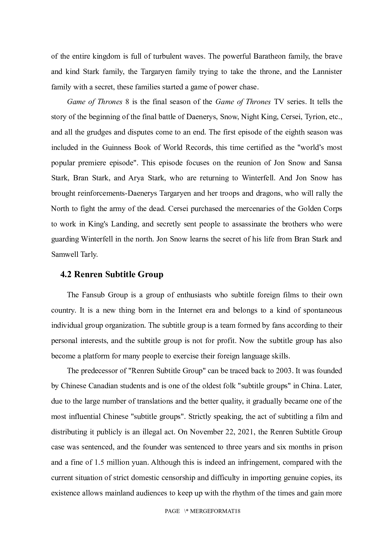 基于操纵论的字幕翻译对比探究&mdash;&mdash;以人人字幕组和TVI译制的《权力的游戏》第八季第一集两个版本为例-7810字.docx 第9页