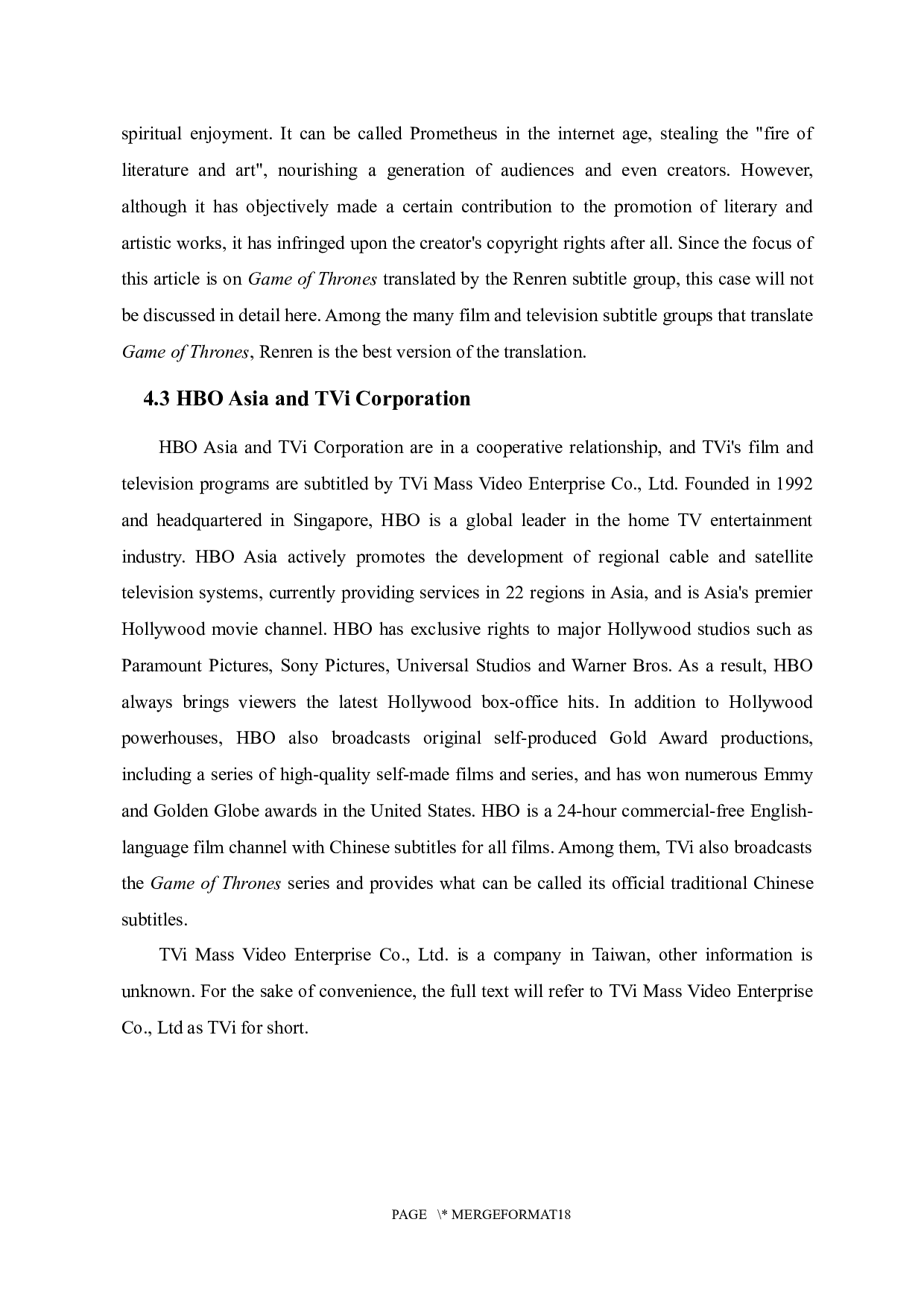 基于操纵论的字幕翻译对比探究&mdash;&mdash;以人人字幕组和TVI译制的《权力的游戏》第八季第一集两个版本为例-7810字.docx 第10页