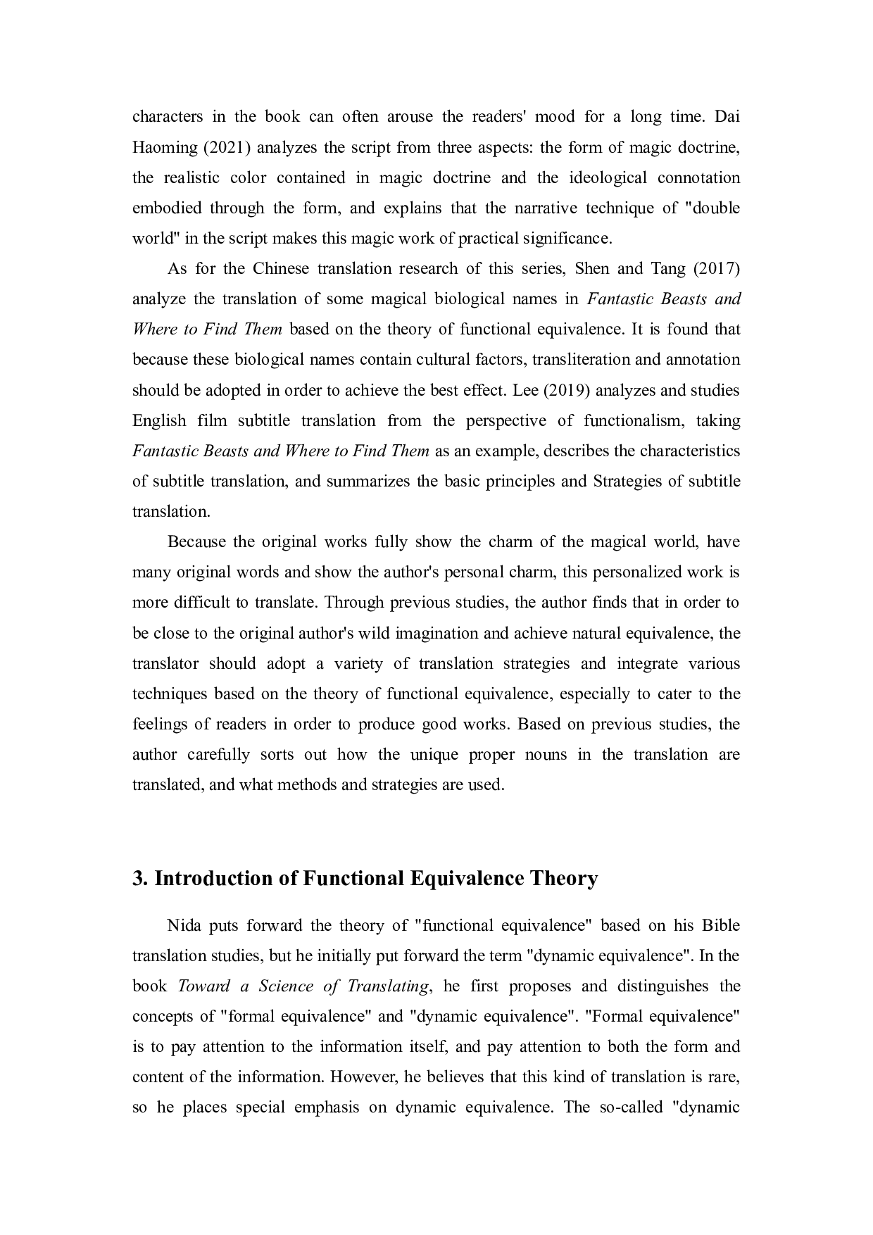 功能对等理论下《神奇动物在哪里》中的专有名词汉译对比研究-6917字.docx 第5页