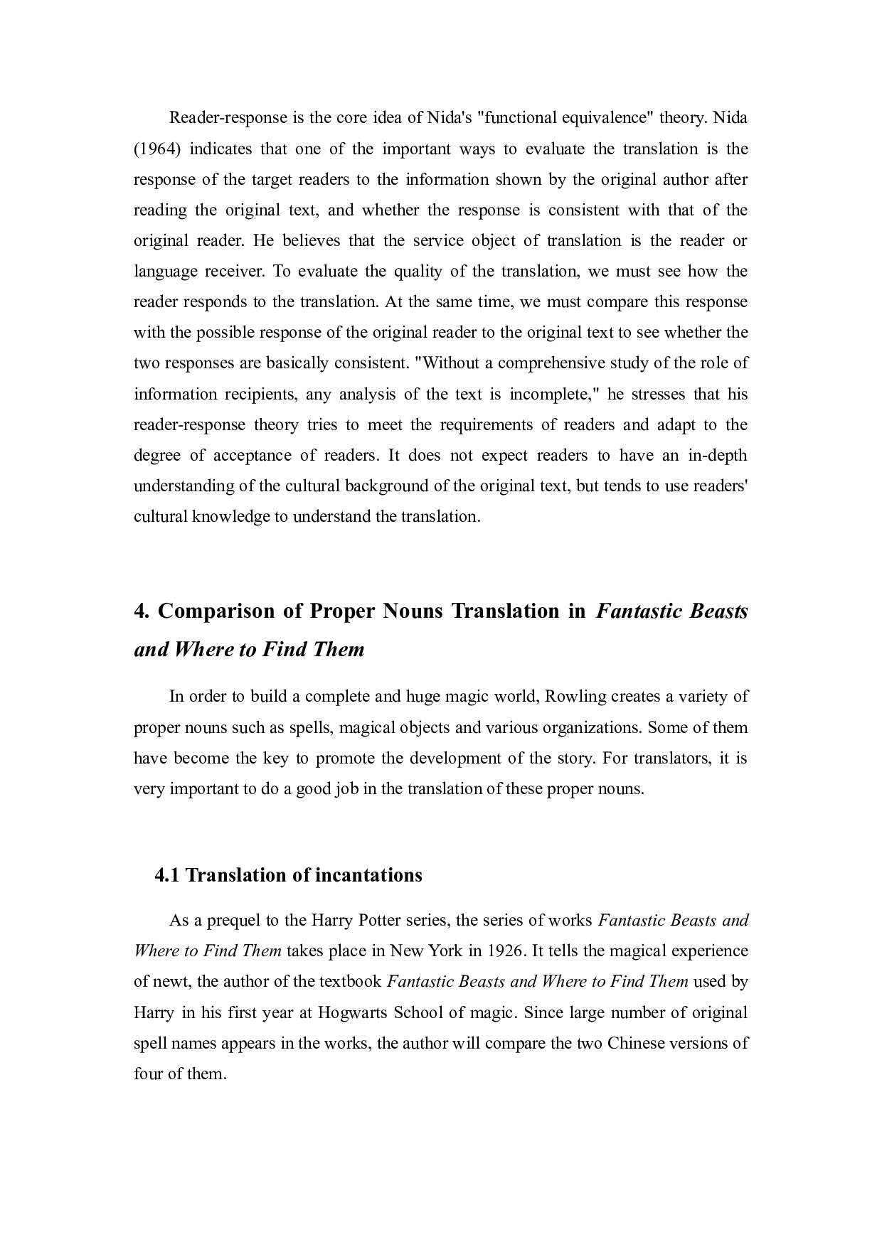 功能对等理论下《神奇动物在哪里》中的专有名词汉译对比研究-6917字.docx 第8页