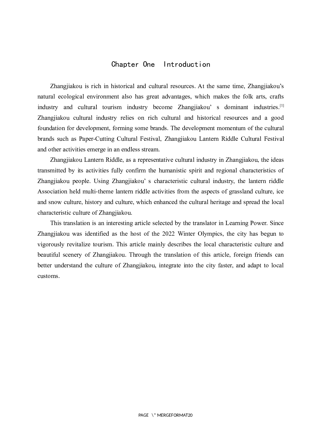 《河北张家口灯谜传承发展》（节选）汉译英翻译实践报告-9731字.docx 第4页