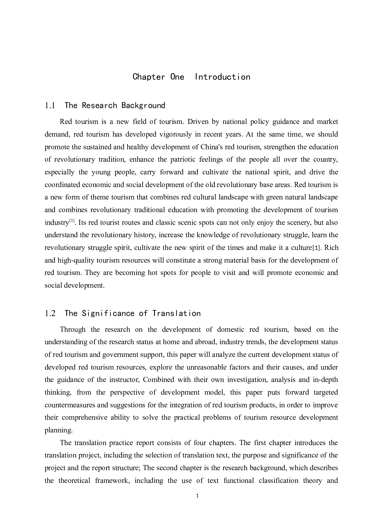 《2022红色旅游发展及前景分析》汉译英翻译实践报告-11153字.docx 第4页