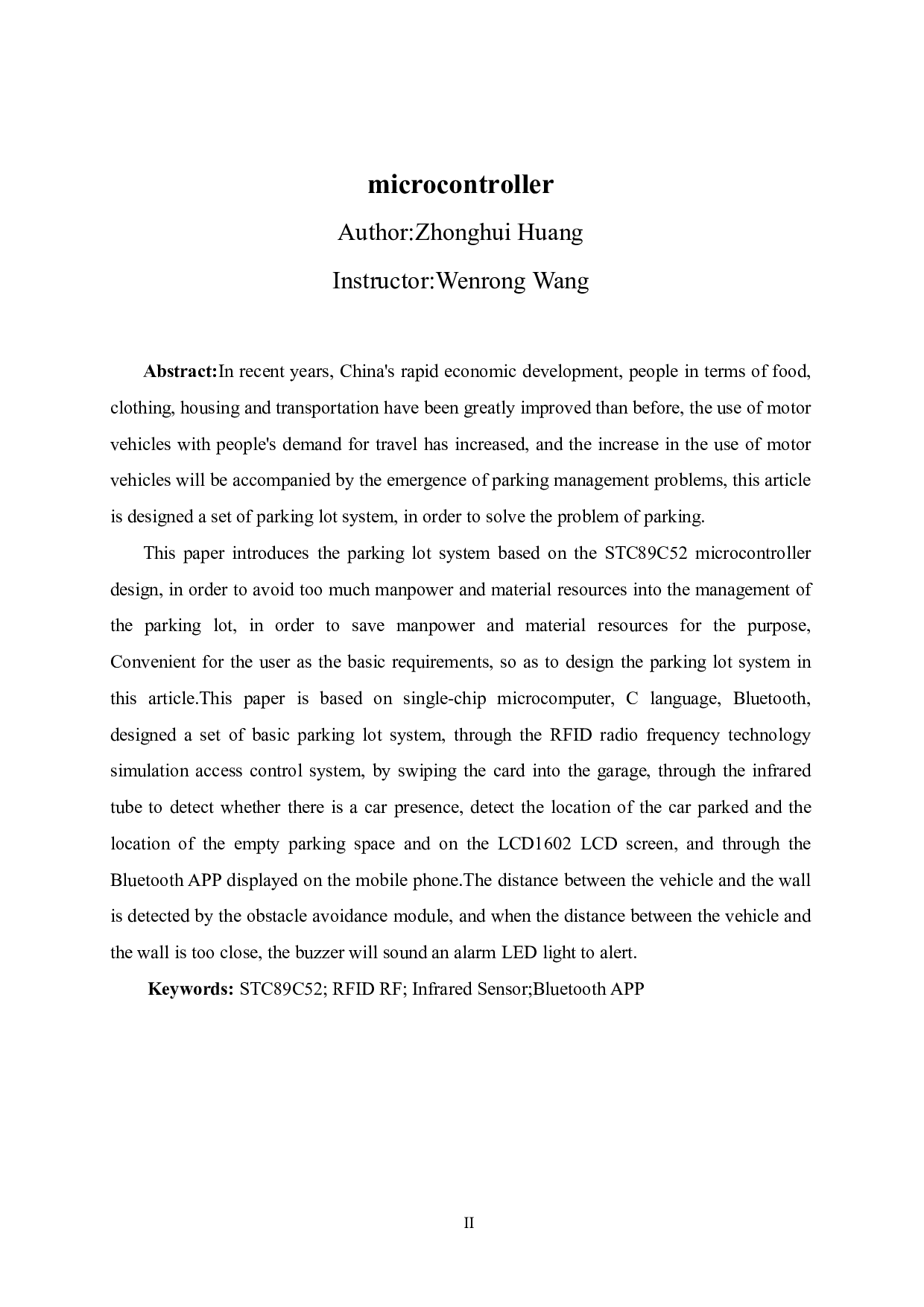 基于51单片机的停车管理系统设计-12293字.pdf 第2页