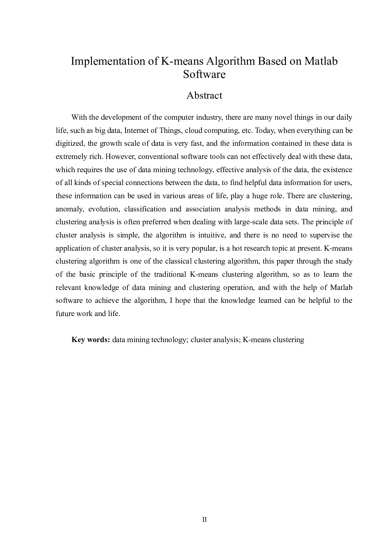 基于Matlab软件的K-means算法实现-13070字.docx 第2页