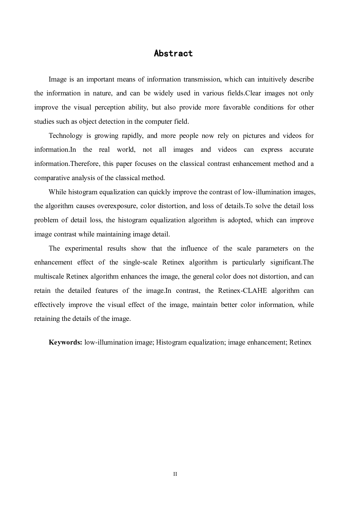 低照度图像对比度增强算法比较分析-18974字.pdf 第2页