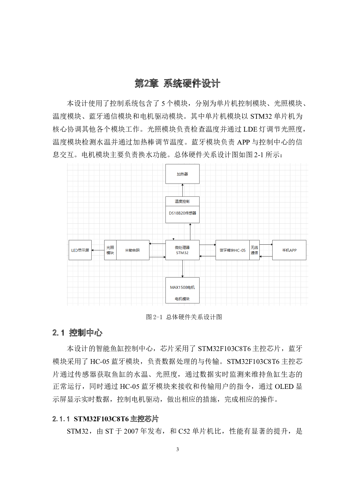 基于STM32的无线控制生态鱼缸设计-10100字.docx 第6页