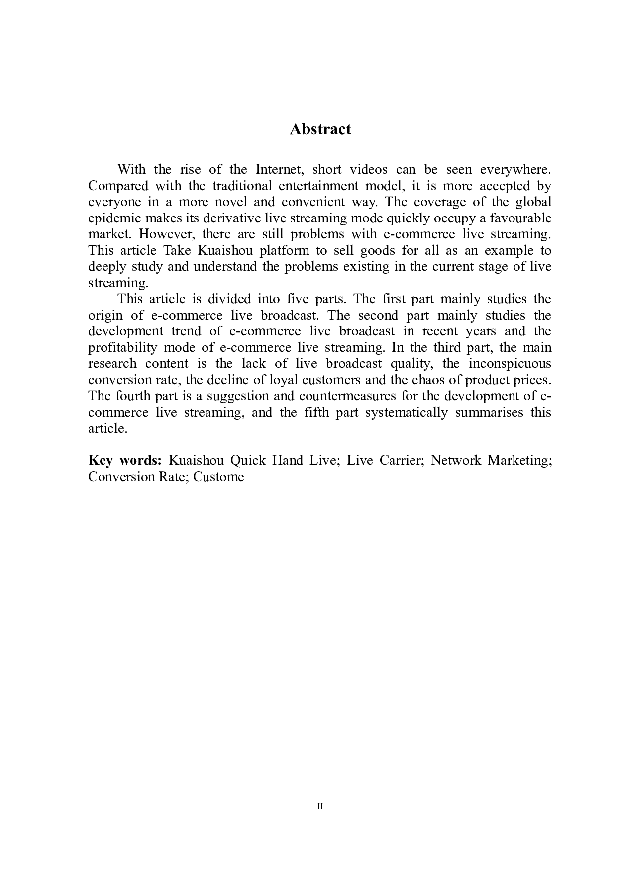 关于电商直播带货存在的问题研究&mdash;&mdash;以快手全民带货直播为例-9287字.doc 第3页