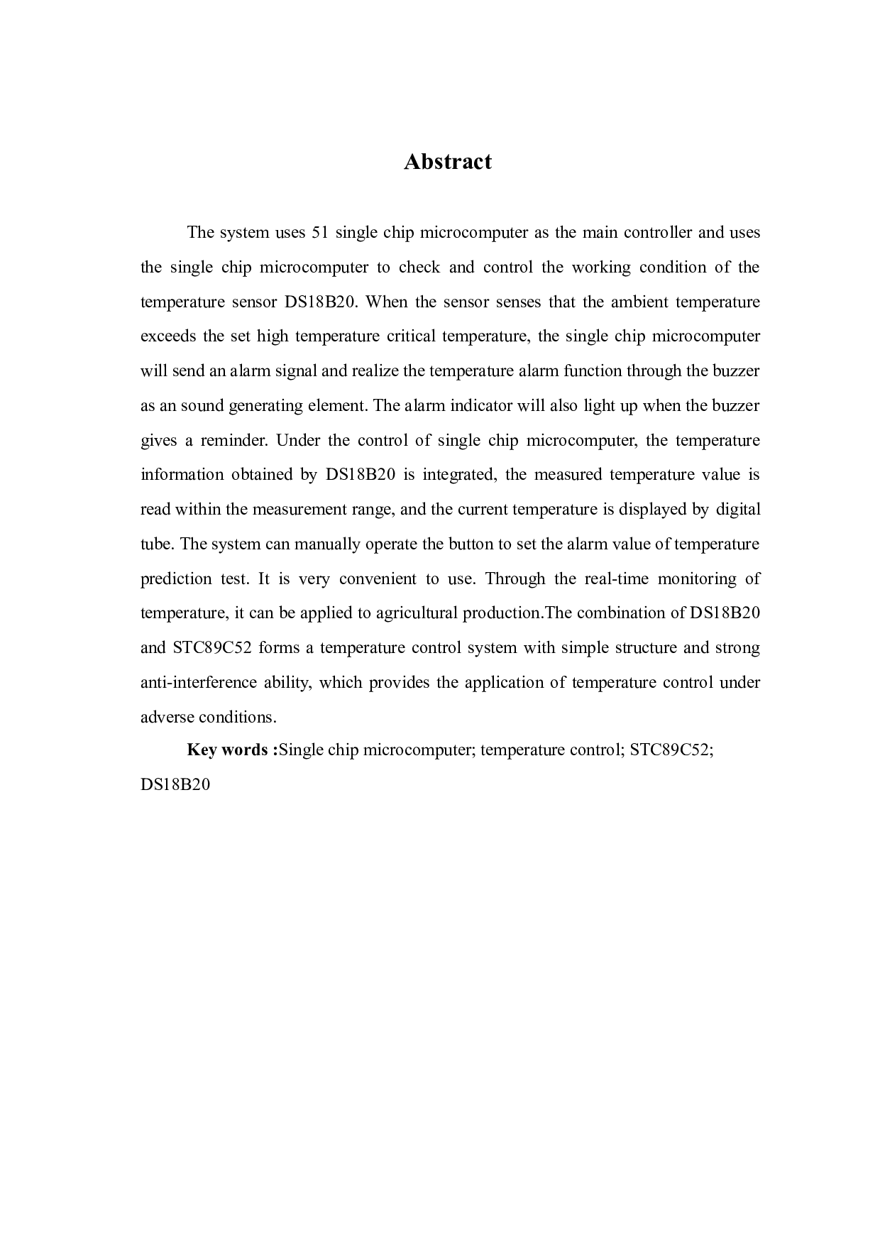 基于51单片机的室内温度报警器设计-5731字.doc 第4页