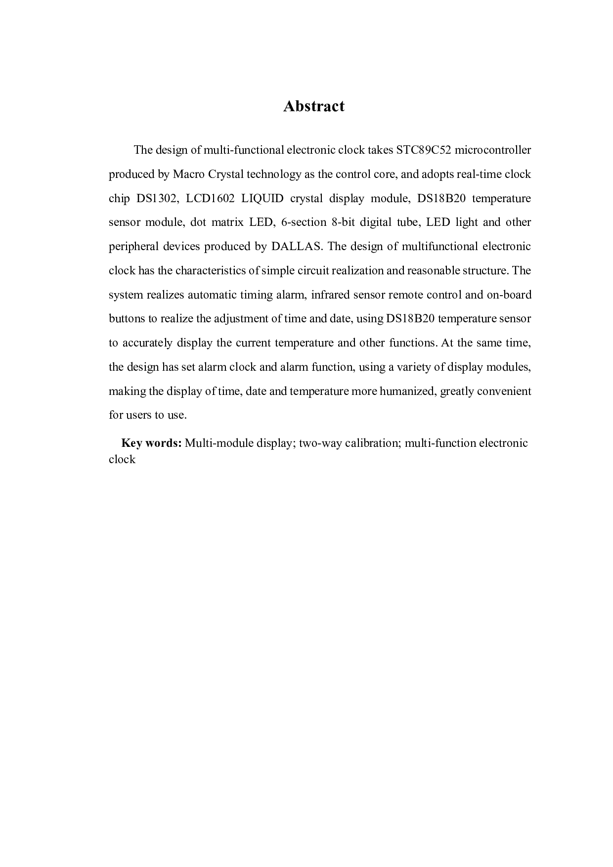 基于51单片机的多功能电子钟设计-16523字.pdf 第3页