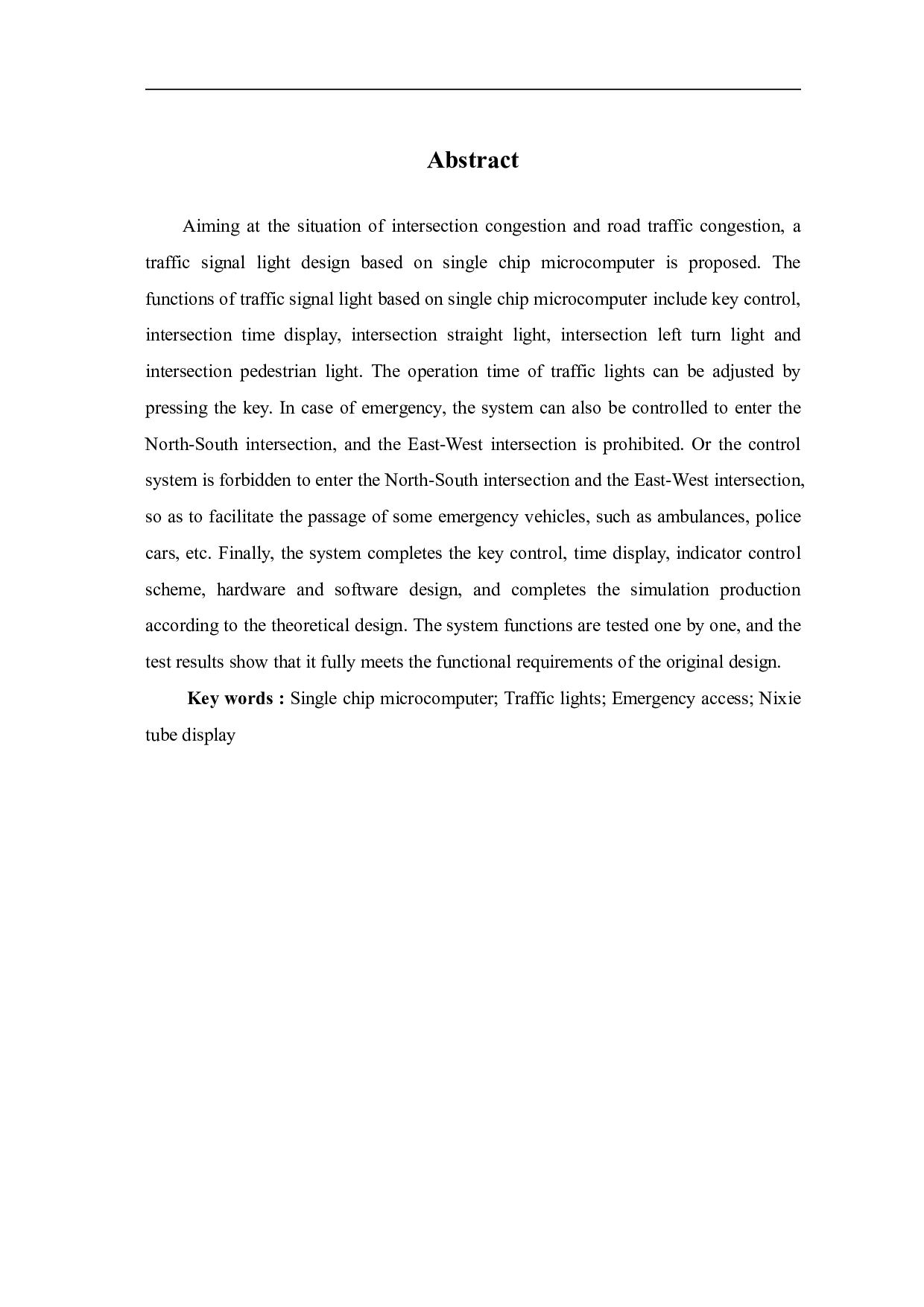 基于单片机的交通信号灯设计-9827字.pdf 第3页