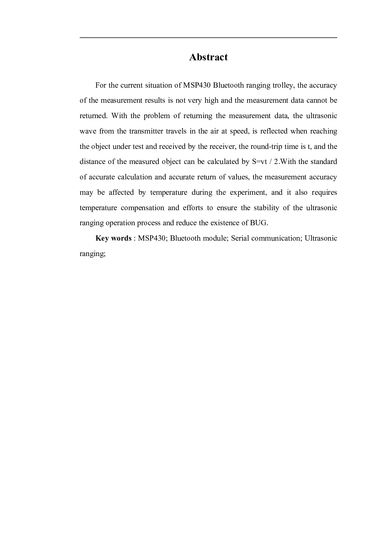 基于MSP430单片机的蓝牙测距小车设计-10601字.pdf 第3页
