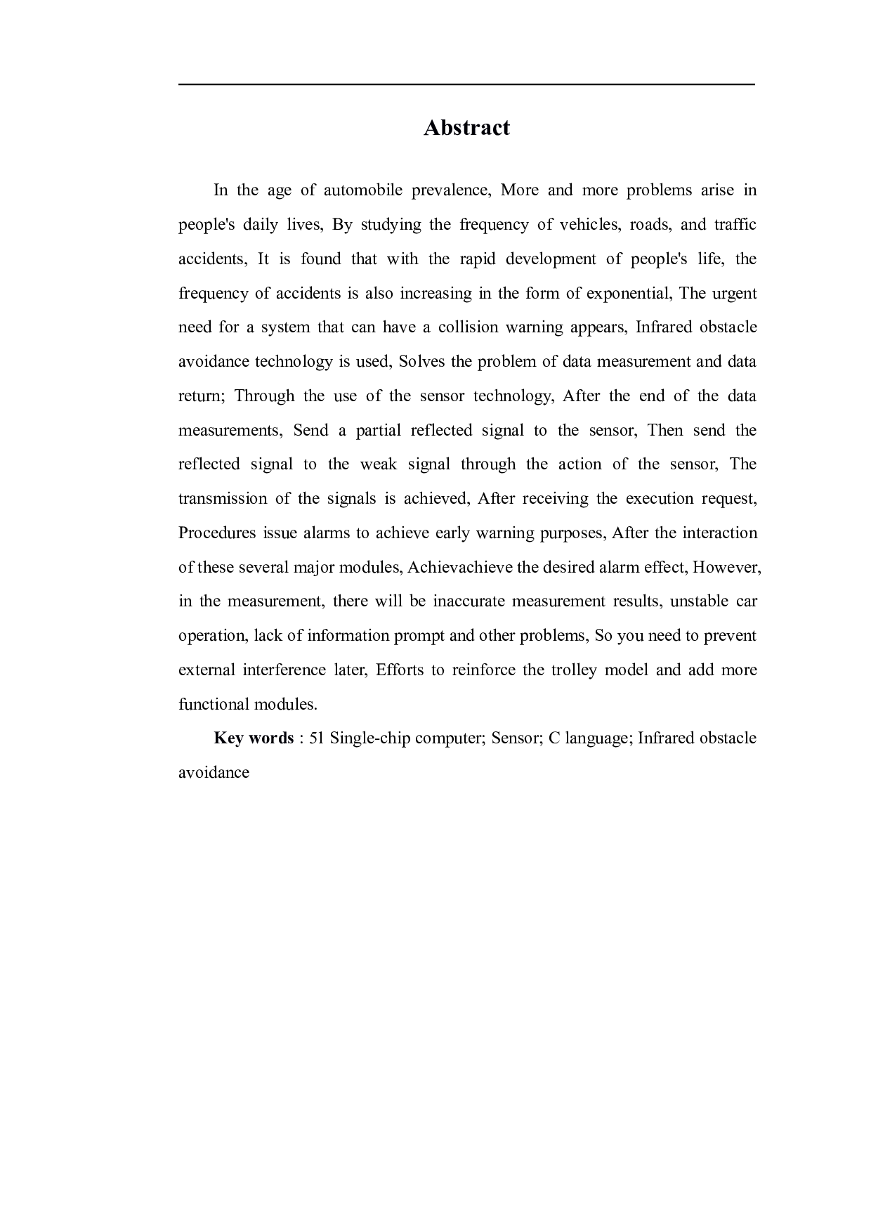 基于51单片机的智能小车防撞预警设计-9893字.pdf 第3页