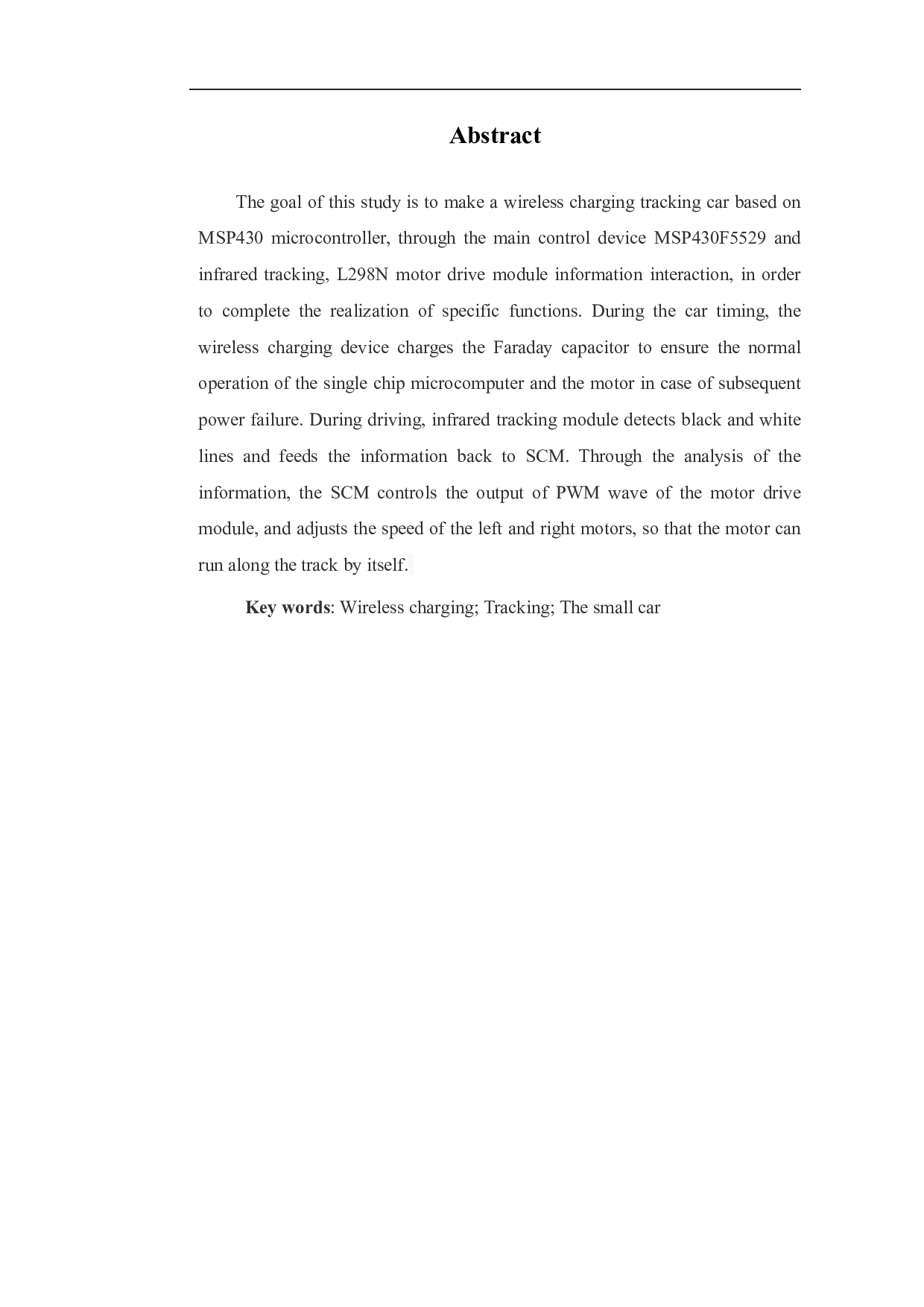 基于MSP430单片机的无线充电循迹小车设计-6270字.pdf 第3页