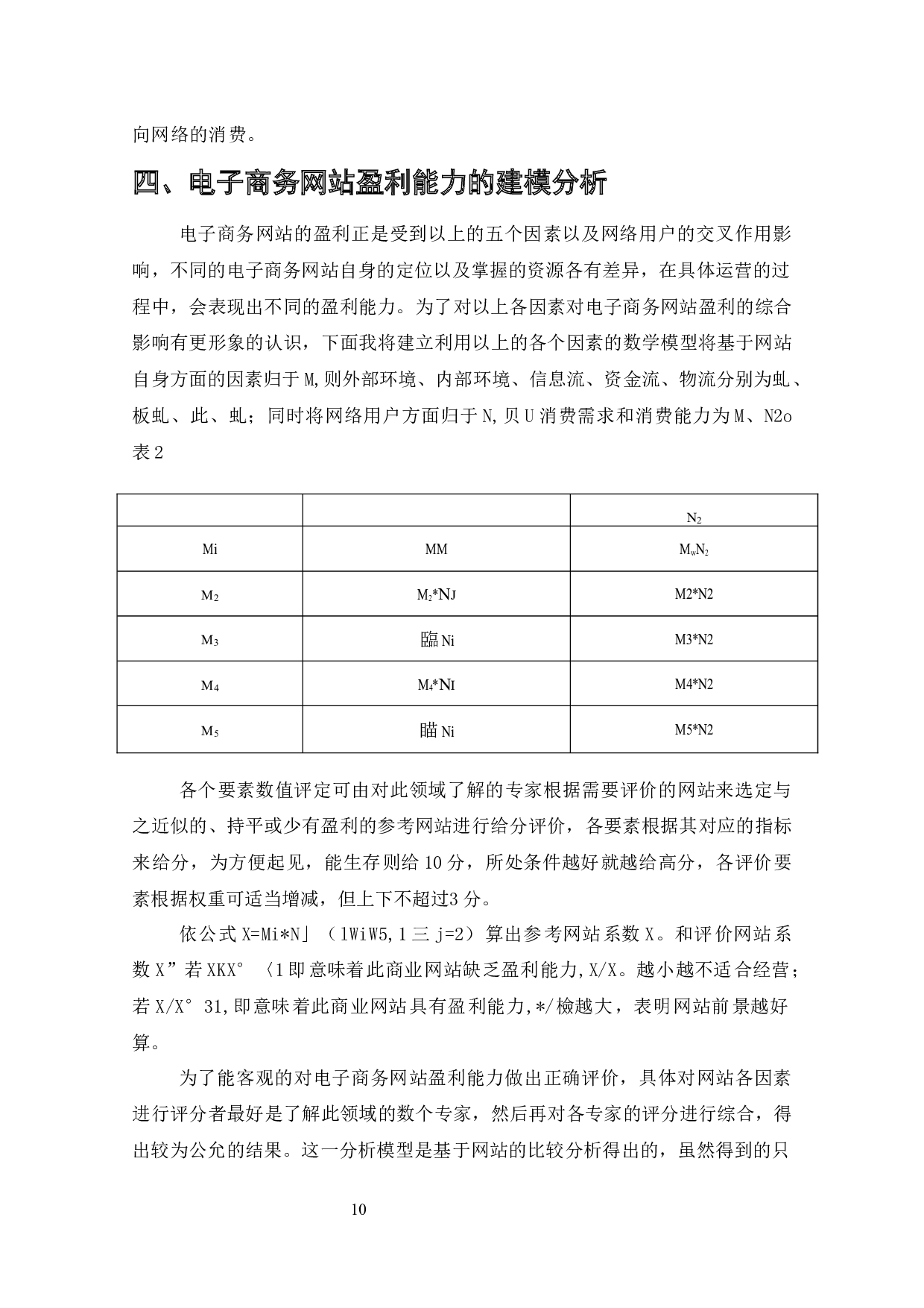电子商务网站盈利能力影响因素分析及数学模型研究-10009字.docx 第9页