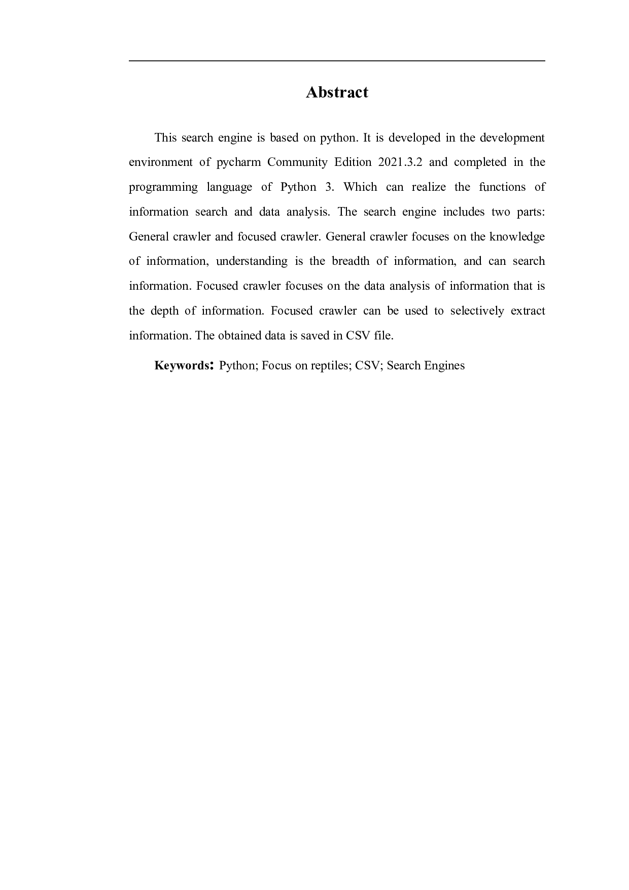 基于Python的搜索引擎设计-7878字.pdf 第3页
