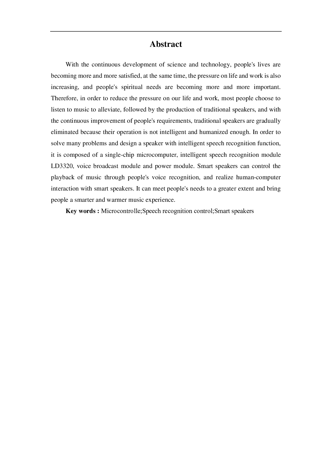 基于单片机的智能音箱设计-6115字.pdf 第3页