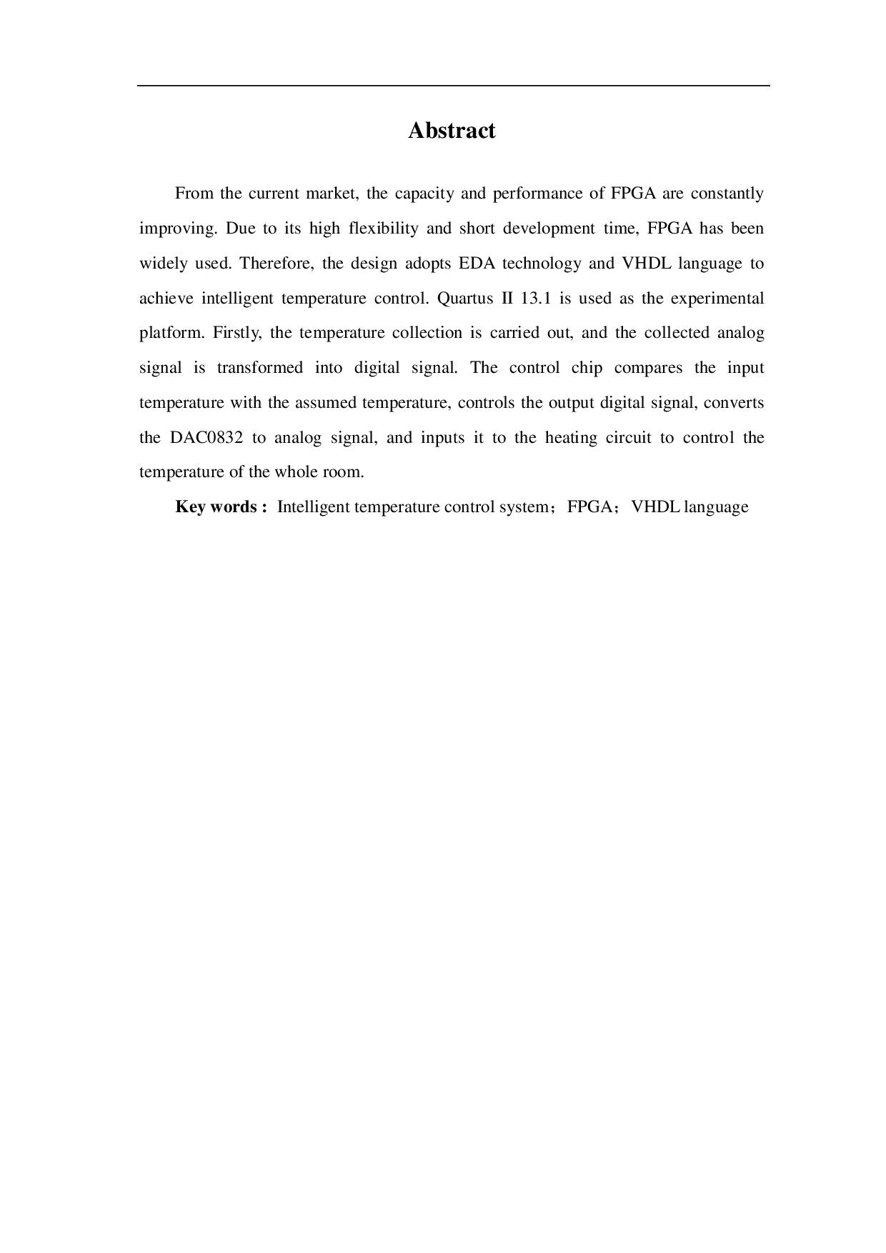 基于 FPGA的智能温度控制系统 设计-5908字.pdf 第3页