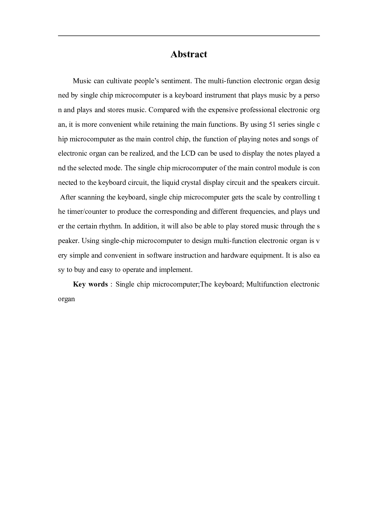 基于单片机的多功能电子琴设计-8797字.pdf 第3页