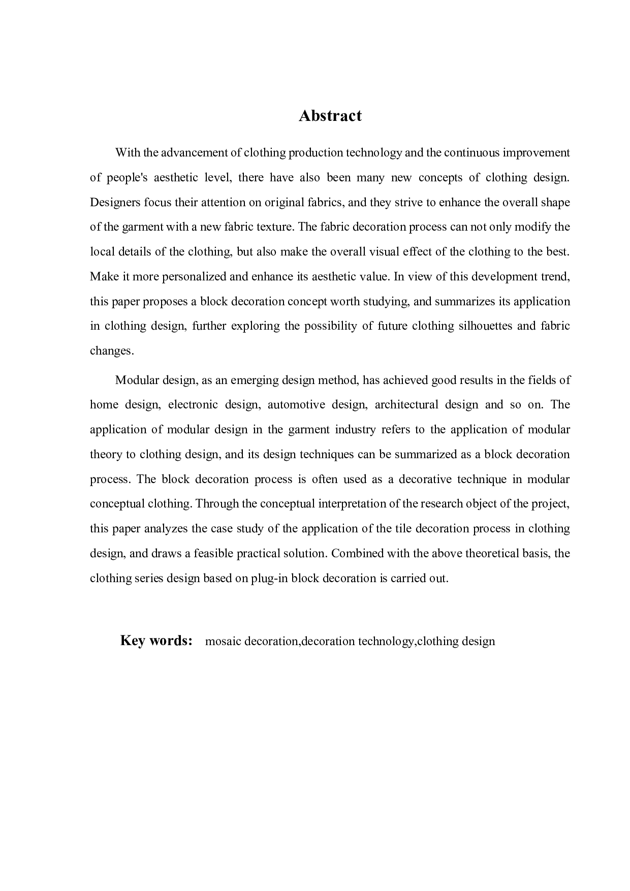 拼块装饰设计在服装系列设计中的探索与应用-10368字.pdf 第2页