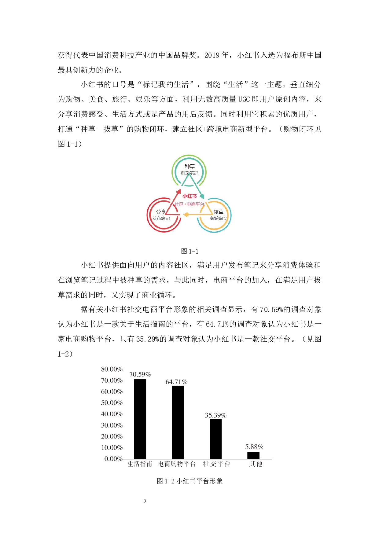 小红书社交电商平台营运中存在的问题及对策研究-8090字.docx 第3页