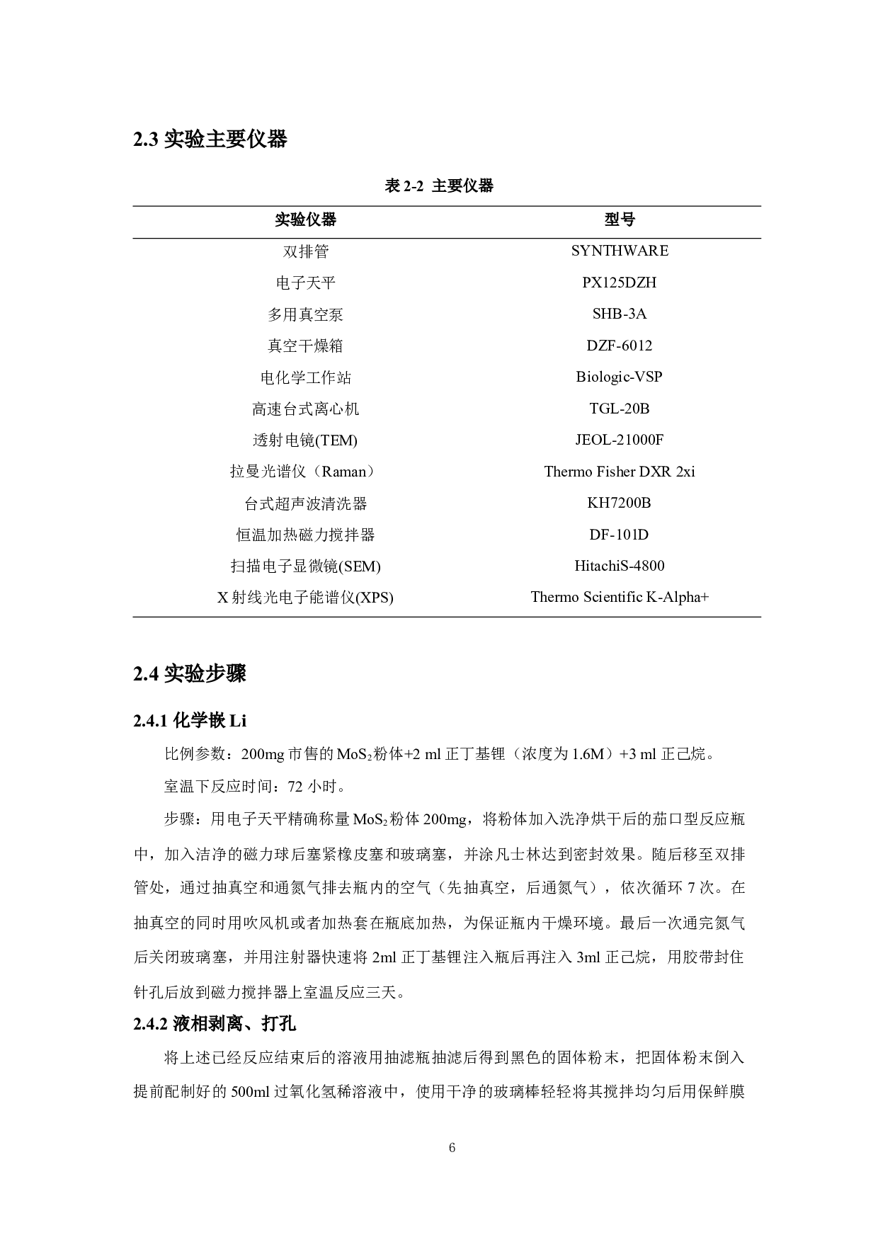 单层多孔MoS2材料的制备及电催化析氢性能的研究-10747字.docx 第9页