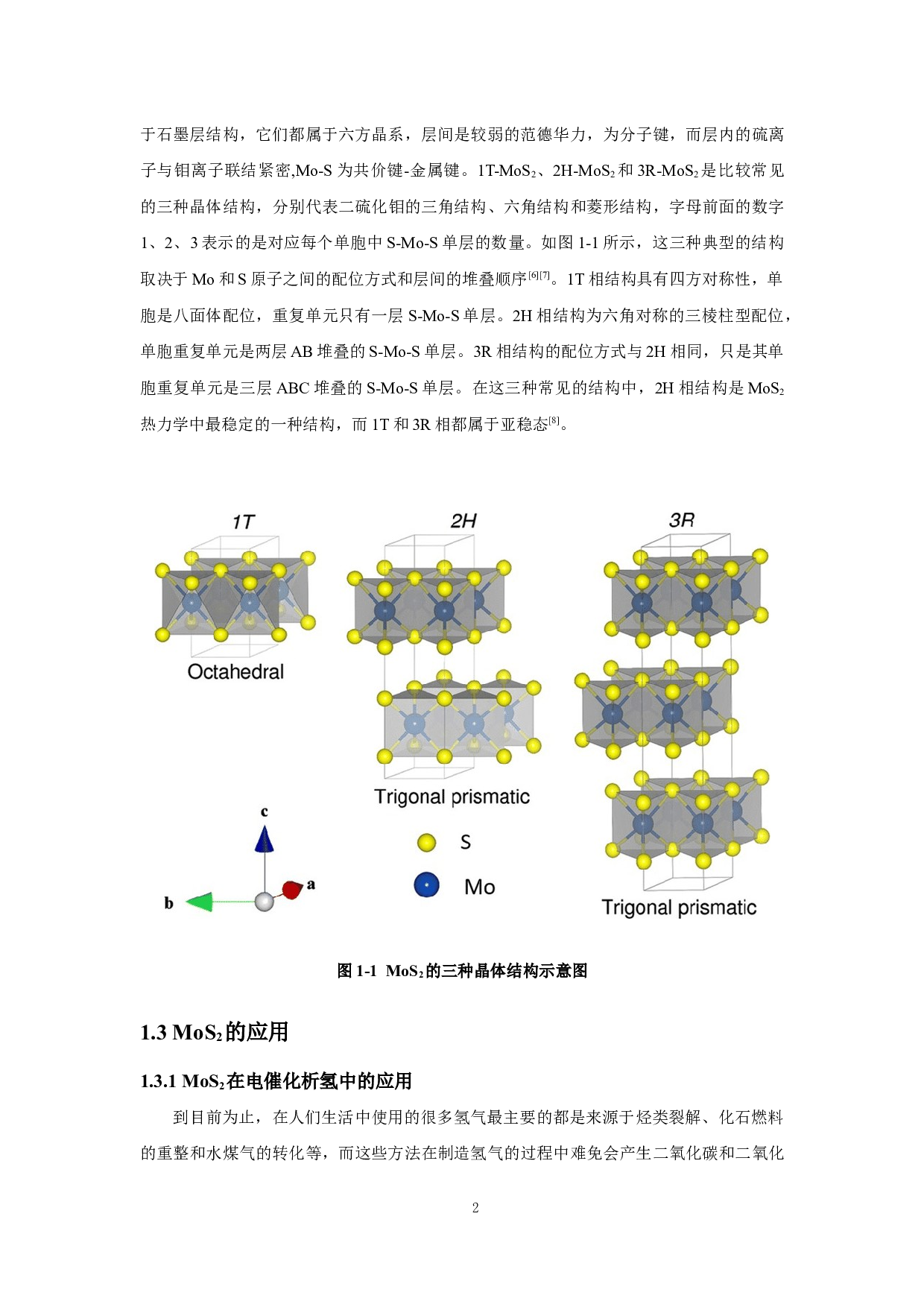 单层多孔MoS2材料的制备及电催化析氢性能的研究-10747字.docx 第5页