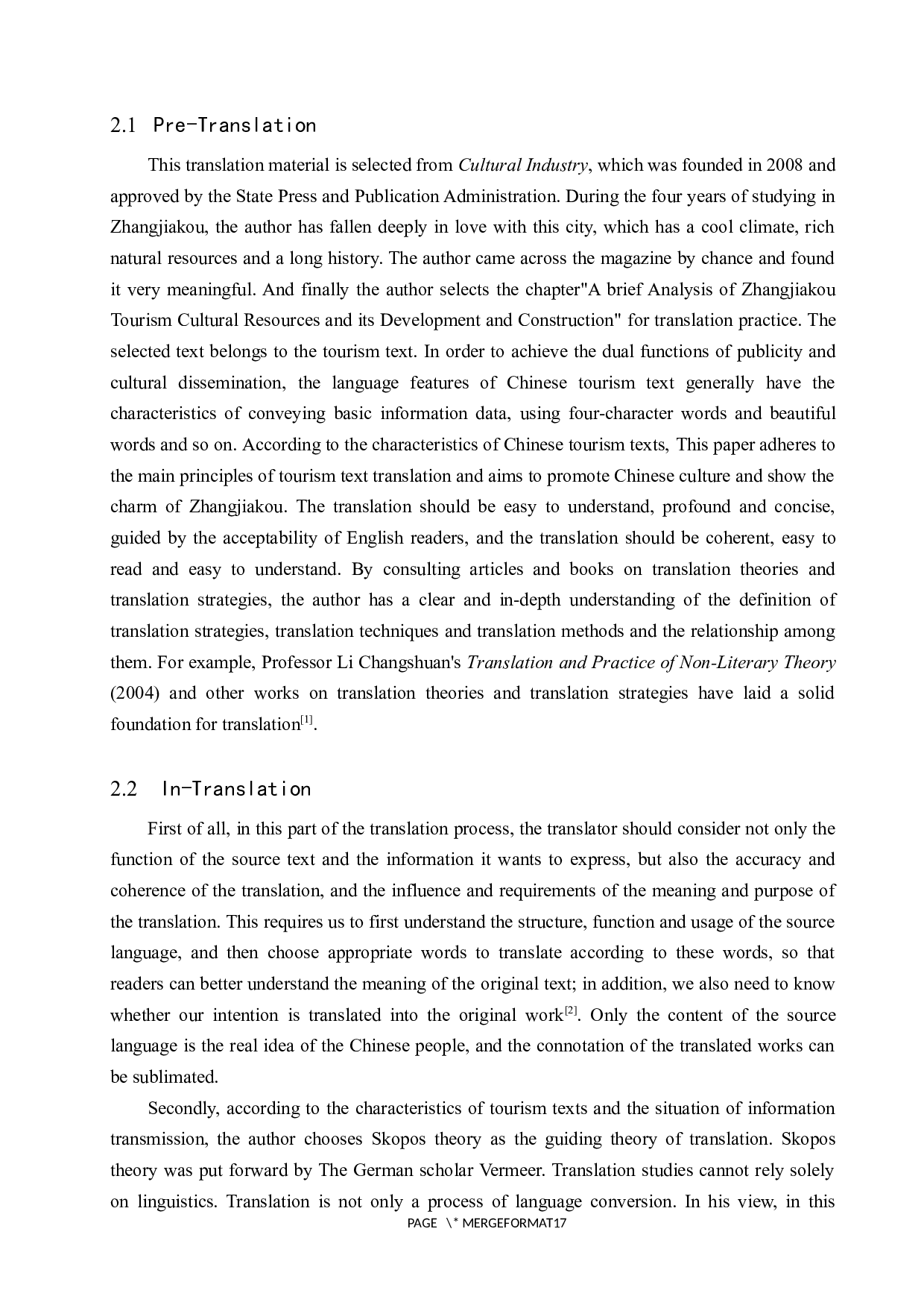 《浅析张家口旅游文化资源特色及开发建设》（节选）汉译英翻译实践报告-6879字.docx 第6页