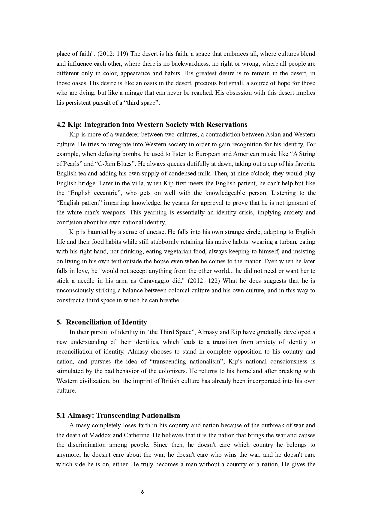 从第三空间视角探索《英国病人》中艾玛殊和吉普的身份焦虑与和解-5683字.docx 第9页