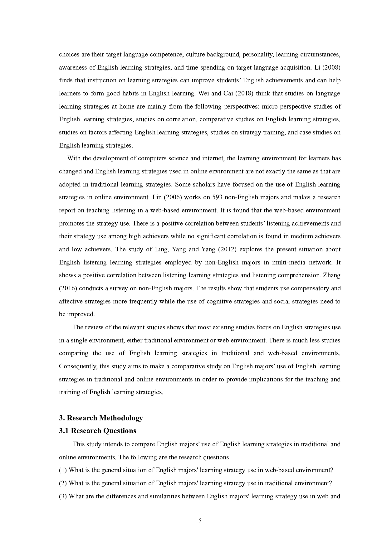 传统和网络环境下英语专业学生英语学习策略比较研究-9843字.doc 第8页