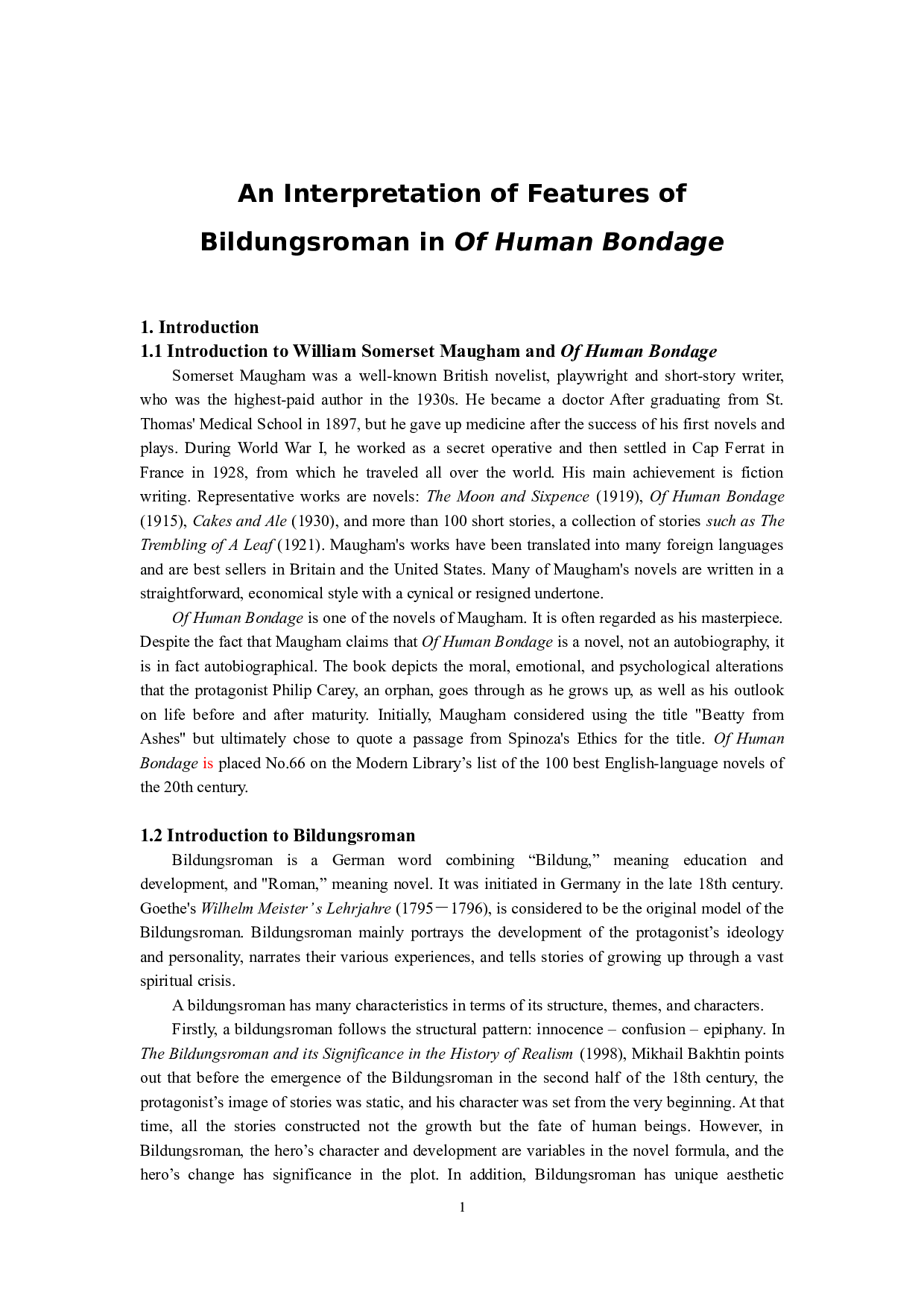 《人性的枷锁》的成长小说特点解读-7043字.doc 第6页